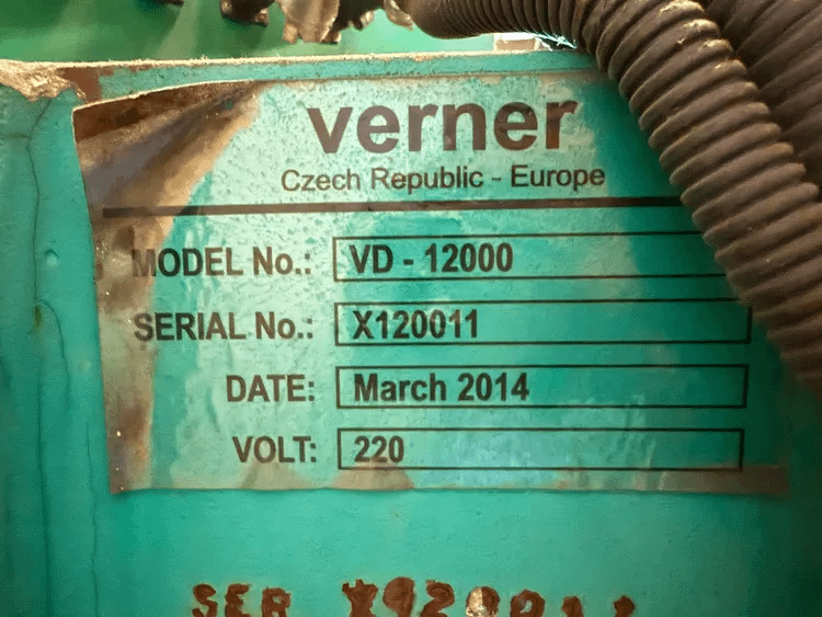 2014 VERNER VD-12000 TILT WELDING POSITIONER, 59" TABLE, 12000 LBS, 220V 60HZ 3PH - MATERIAL POSITIONERS
