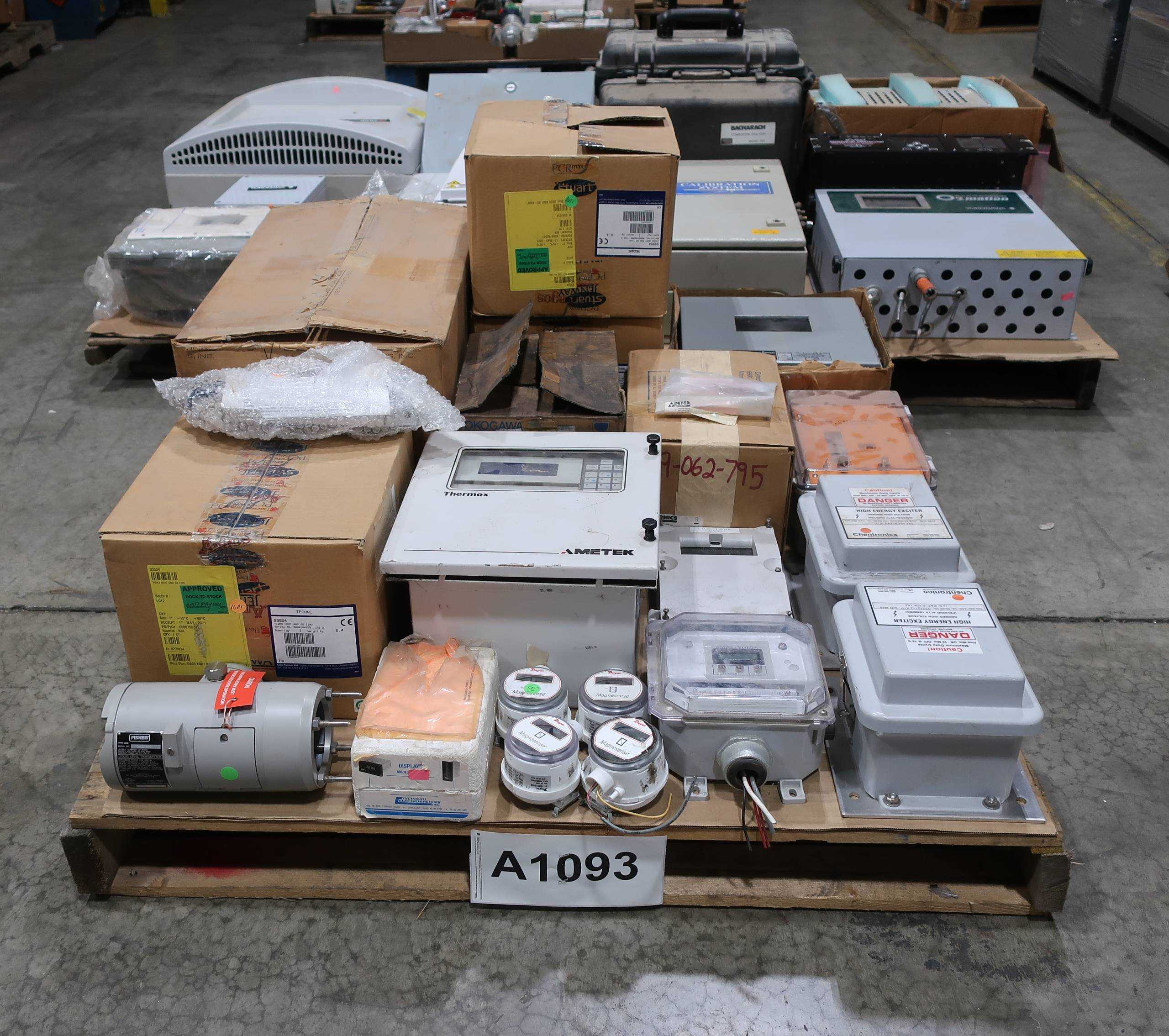 3 PALLETS OF ASSORTED ELECTRICAL AND CONTROLS - ELECTRICAL COMPONENTS