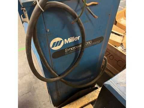 MILLER  SYNCROWAVE 350 WELDING POWER SOURCE - WELDING EQUIPMENT
