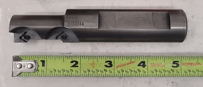 VERMONT V10324 INDEXABLE CHAMFER TOOL, OAL 5IN, SHANK 1IN, BODY .82IN - MACHINE TOOLING