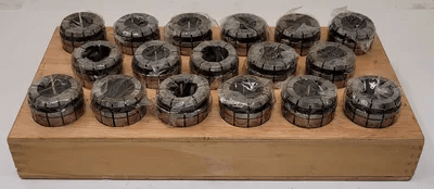 TECHNIKS TG 150 COLLET SET OF 17, 1 1/32" – 1 13/64" SIZES - MACHINE TOOLING