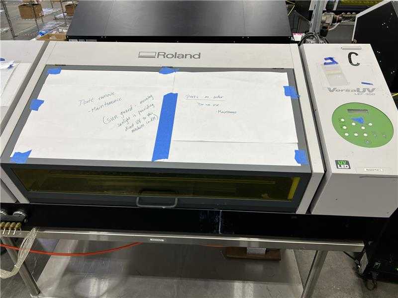 2018 ROLAND DG CORPORATION LEF-300 VERSA UV PRINTER - PRINTER