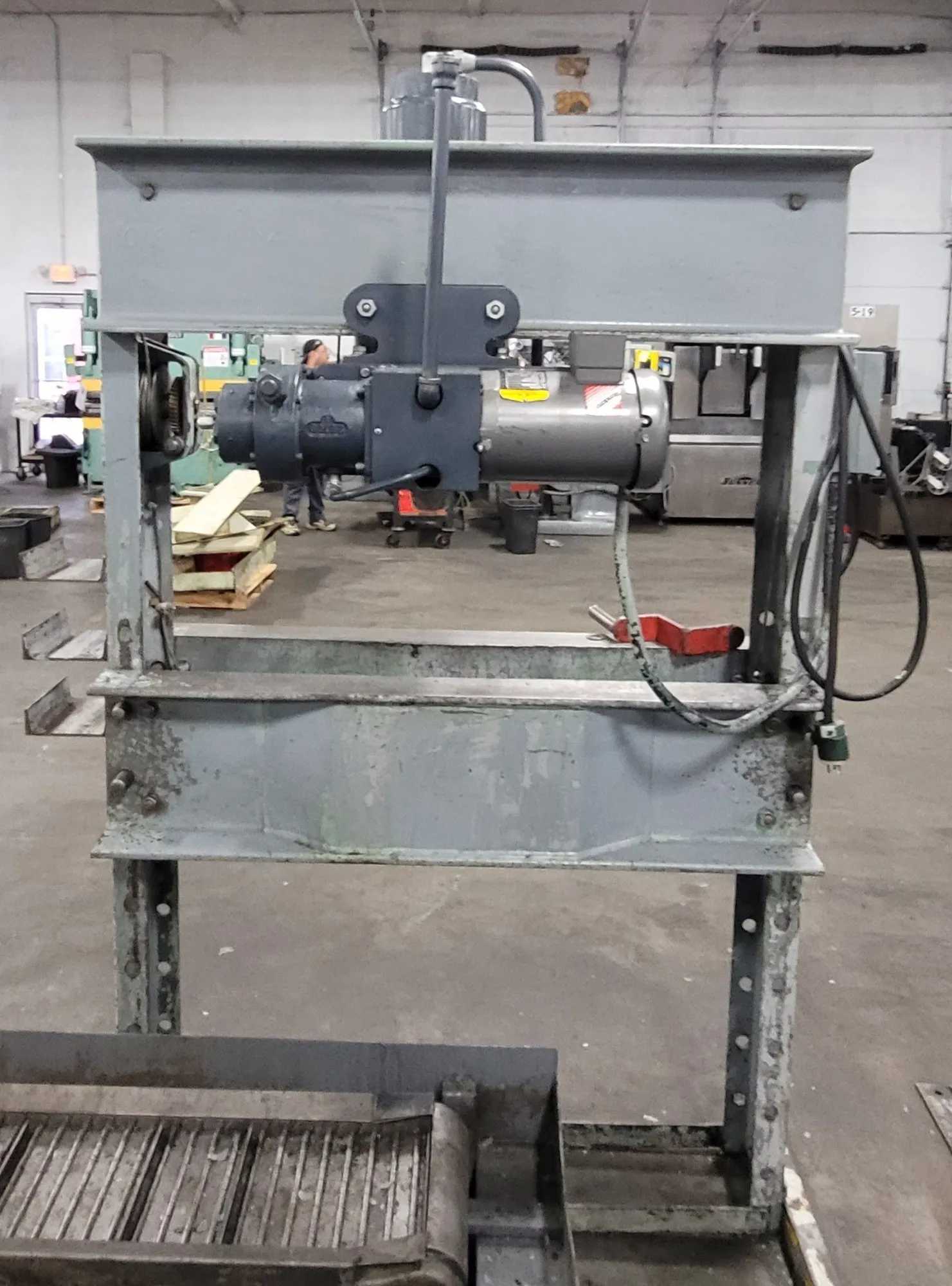 DAKE 5-075 ELEC-DRAULIC I H-FRAME PRESS, 75-TON, 2 HP, 10" RAM TRAVEL, 44" WIDTH, 220V/440V - HYDRAULIC PRESSES