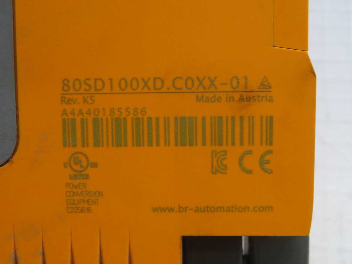 B&R AUTOMATION 80SD100XD.C0XX-01 STEPPER MOTOR MODULE T263213 - MOTOR DRIVES