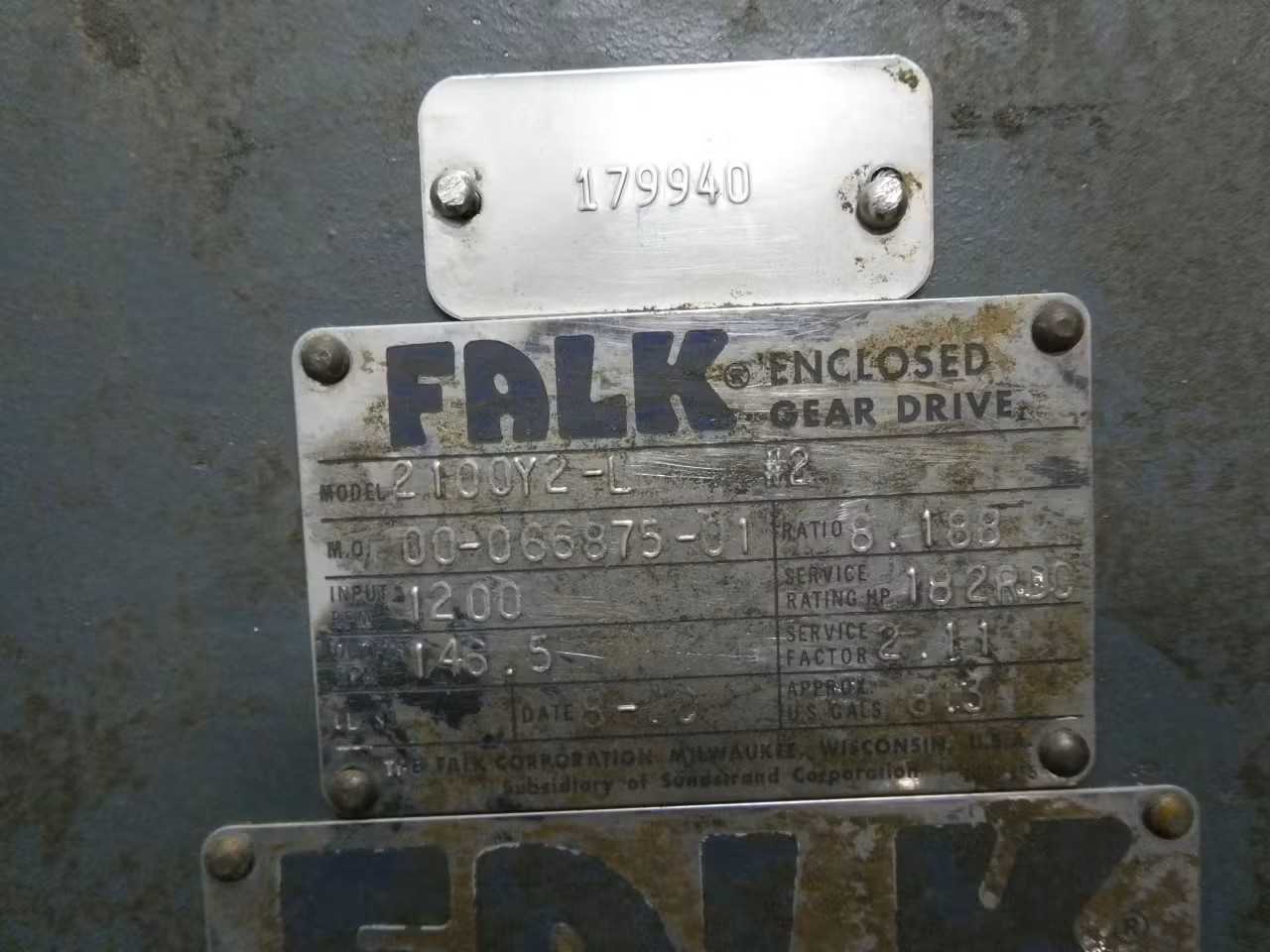 SKU 1761405 - FALK 2100Y2-L PARALLEL SHAFT ENCLOSED GEAR DRIVE - GEAR REDUCERS