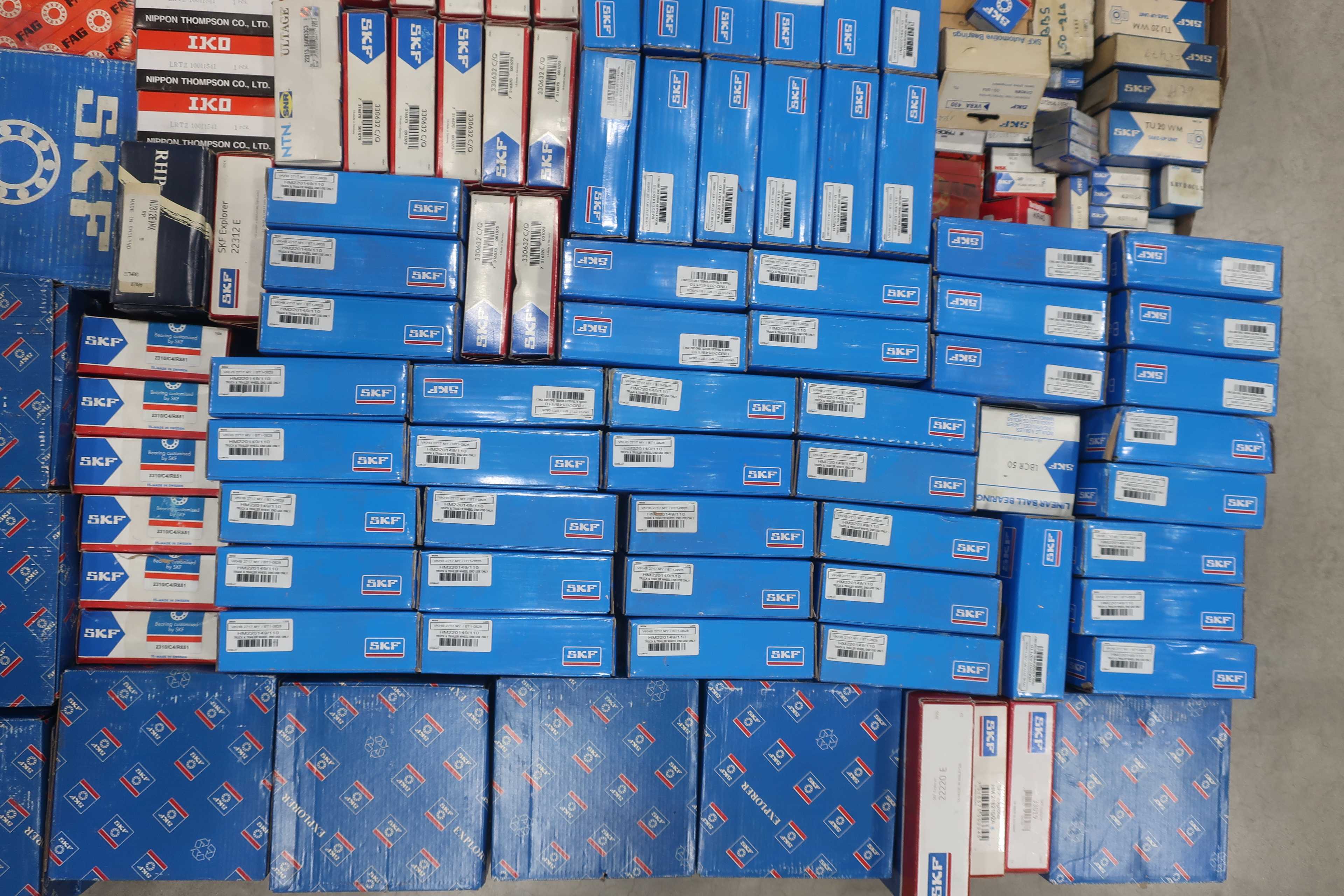 SKU 1738666 - PALLET OF ASSORTED BEARINGS, RHP, SKF, IKO, FAG - BEARINGS