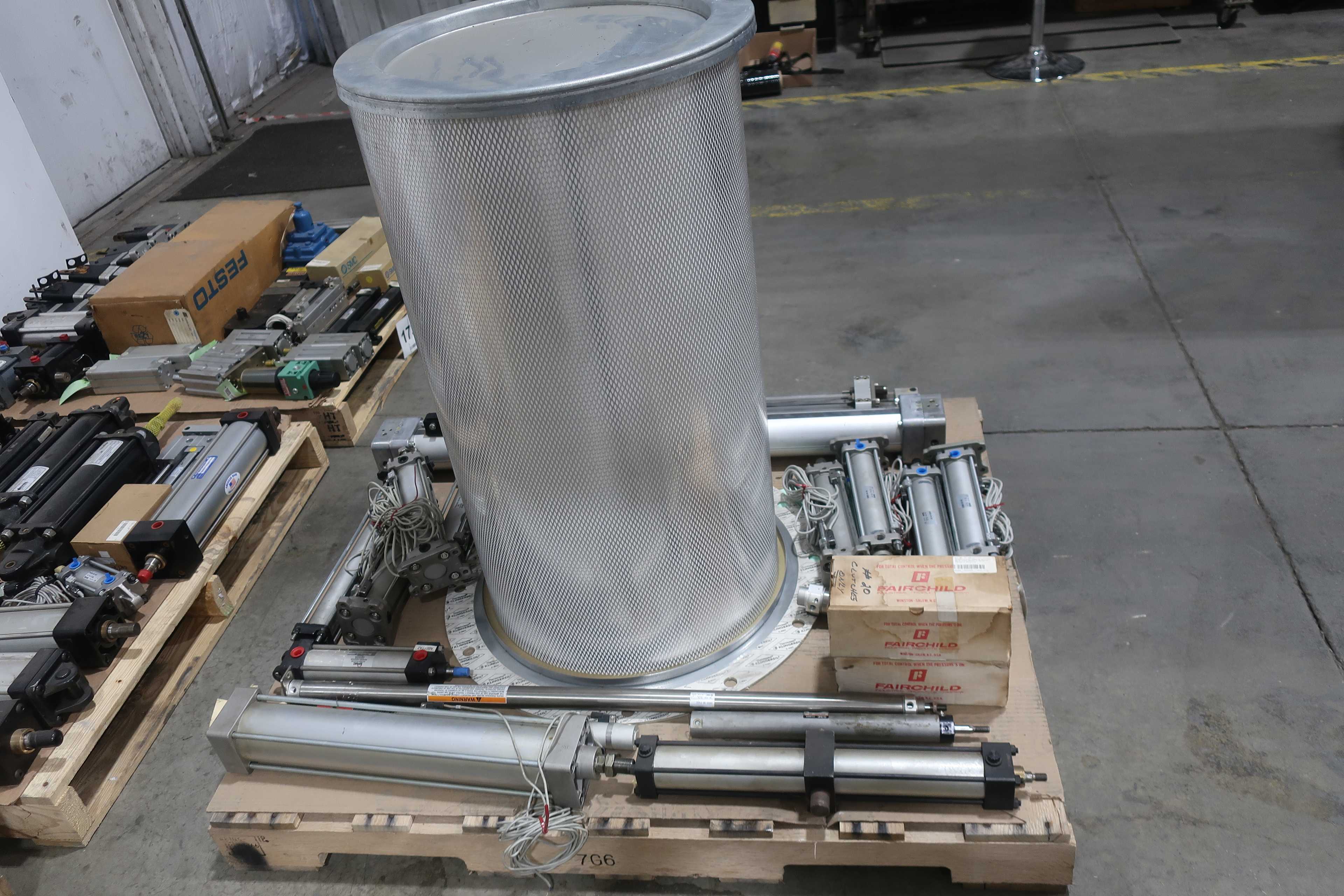 SKU 1738226 - 4 PALLETS OF ASSORTED PNEUMATIC REPLACEMENT PARTS - PNEUMATIC PARTS