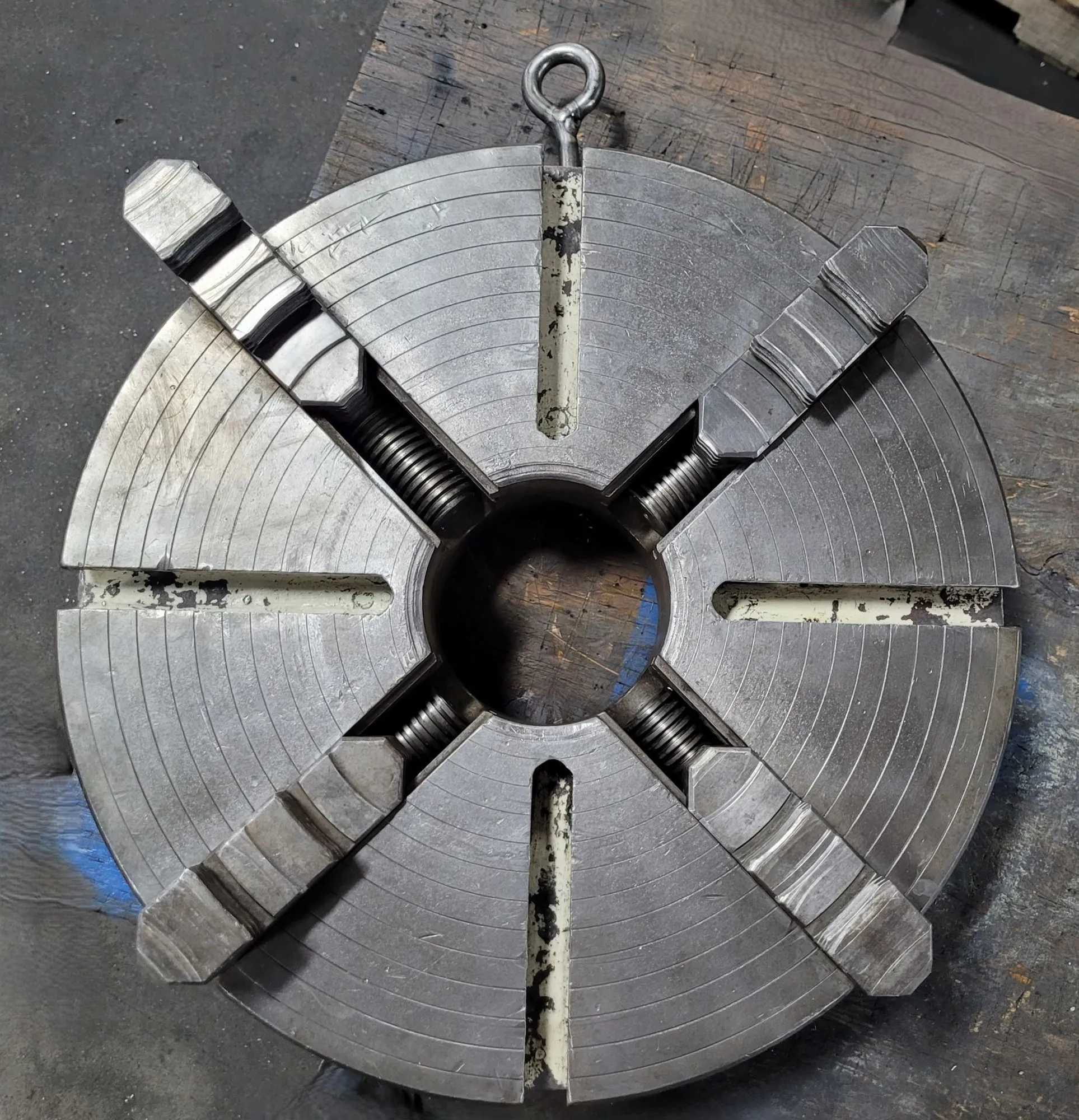 17-1/2IN BISON LATHE CHUCK – 4 JAWS - D1-8 CAMLOCK - MACHINING TOOLING & PARTS