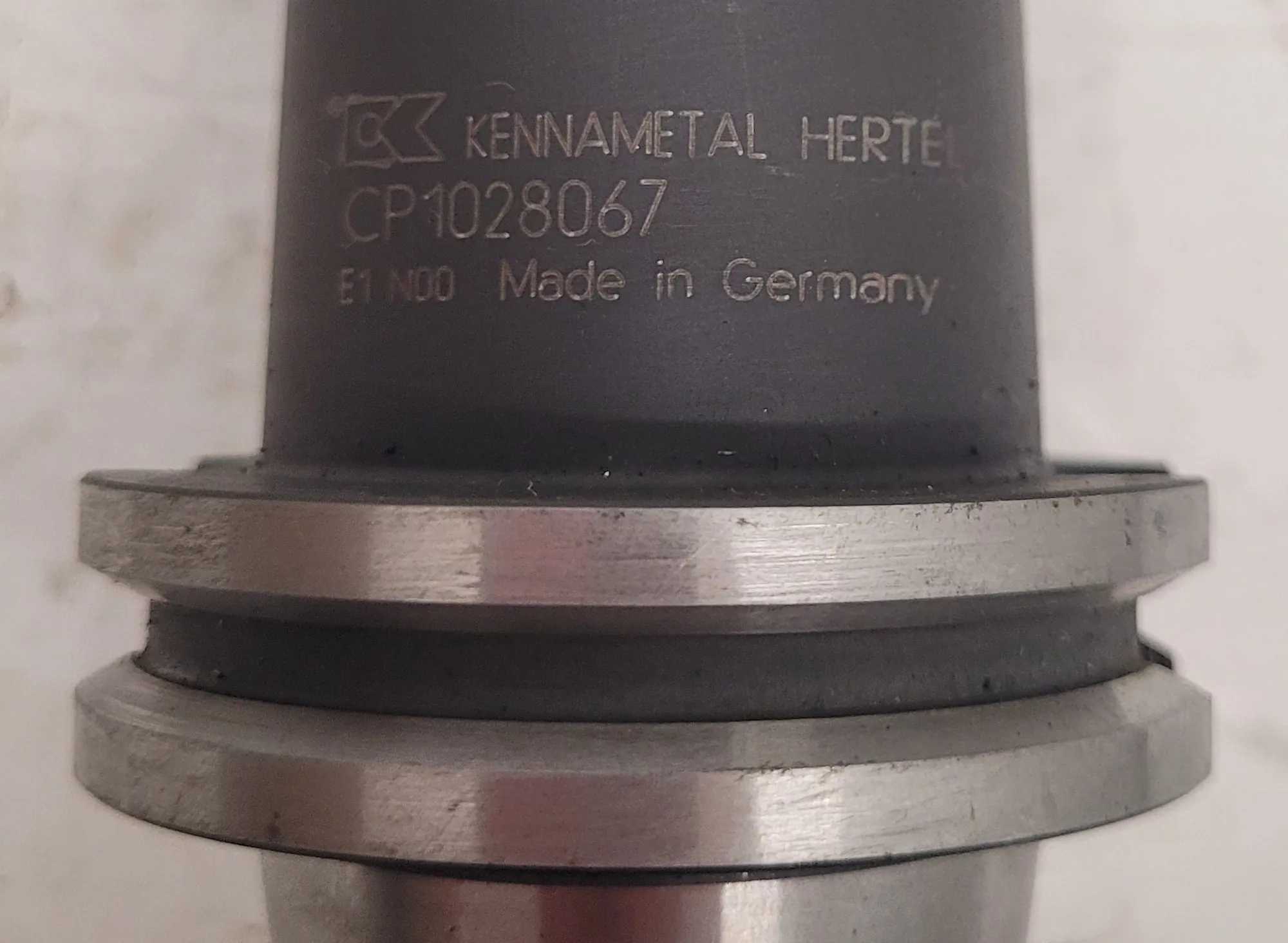 KENNAMETAL HERTEL CP1028067 CAT 40 TOOL HOLDER: 8.125" PROJECTION LENGTH, 11” OAL - MACHINE TOOLING