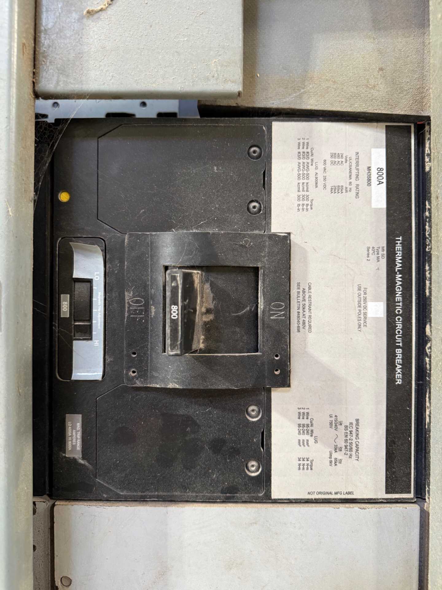 BULK QTY OF ELECTRICAL SWITCHGEAR - SWITCHGEAR