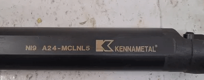 KENNAMETAL A24MCLNL5 INDEXABLE BORING BAR - 44.70 MM MIN BORE, 1-1/2 SHANK, 14.0000" OAL - MACHINE TOOLING