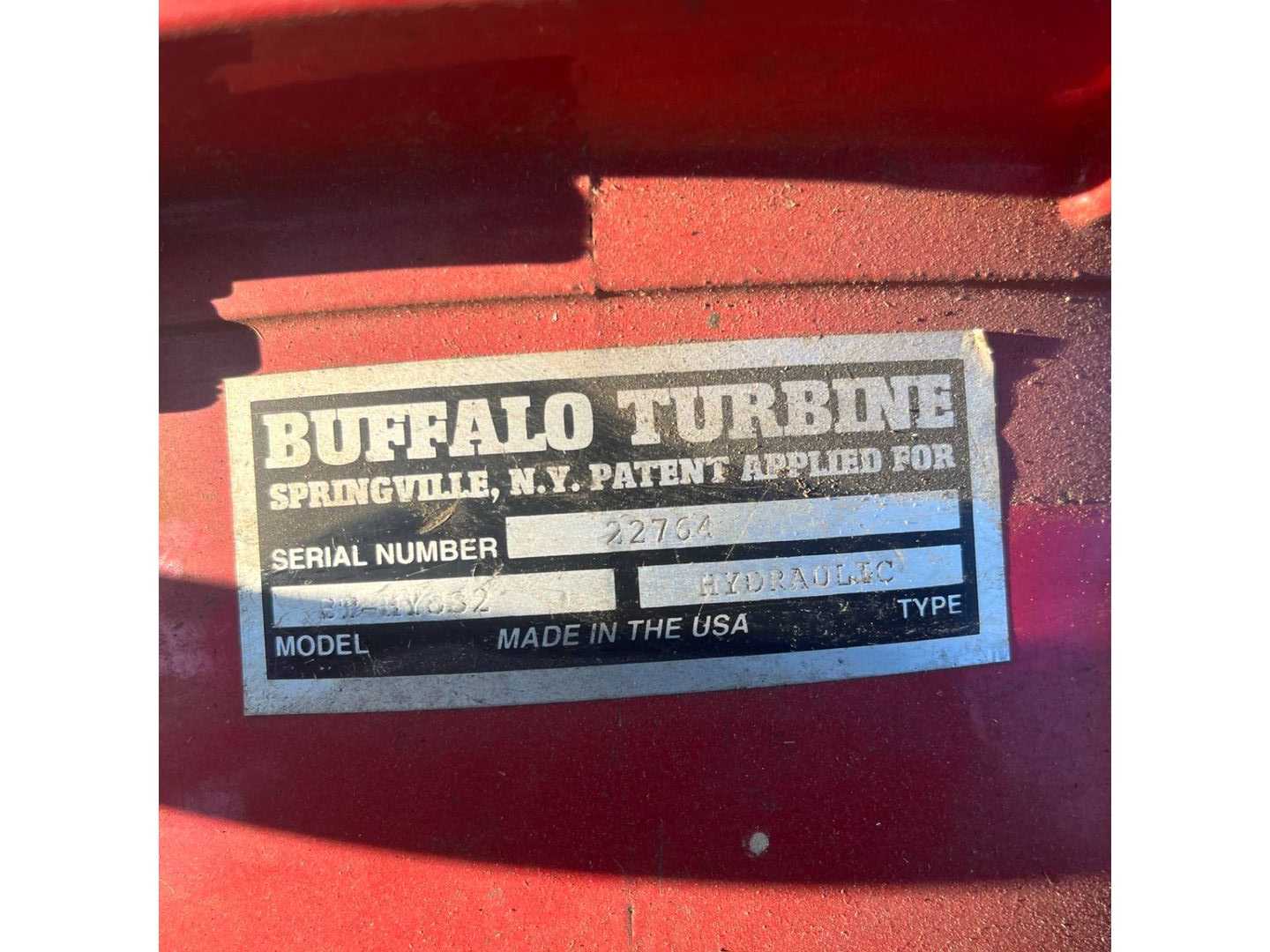 BUFFALO TURBINE BT-HY2BC HYDRAULIC DEBRIS BLOWER - BLOWER FAN