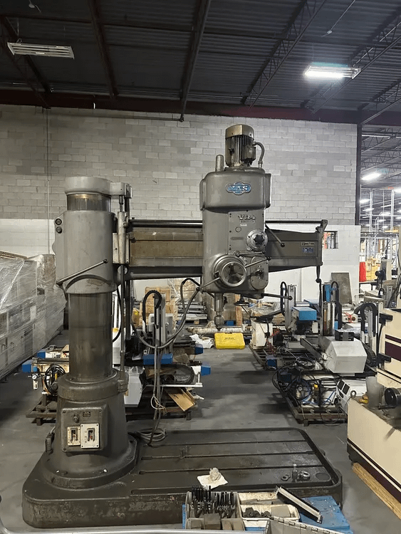 1971 MAS VR4 RADIAL DRILLING MACHINE 50MM CAPACITY, 1470MM ARM, 2000 RPM, 575V 60HZ 3PH - RADIAL ARM DRILLING MACHINES
