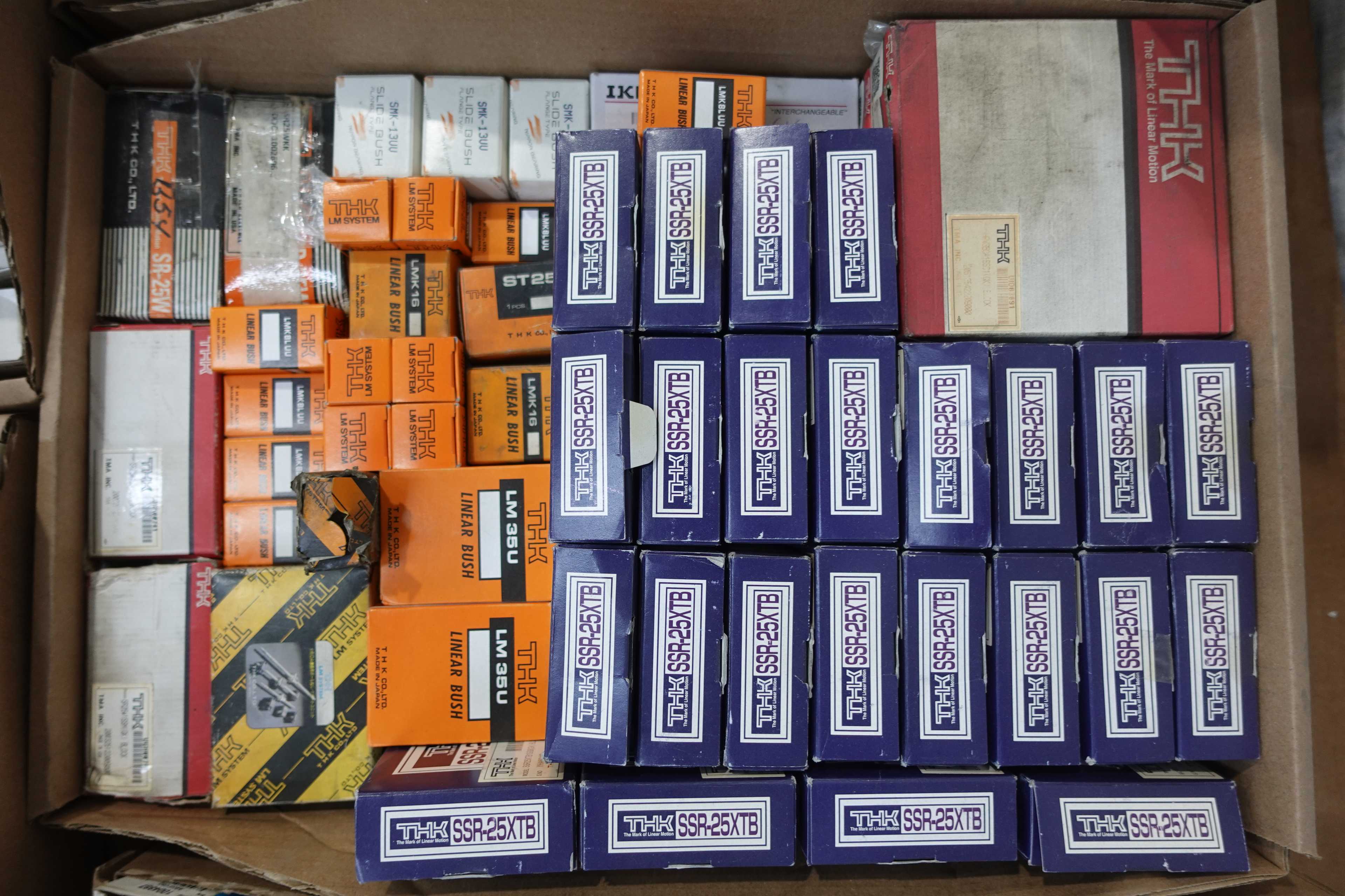 SKU 1758233 - PALLET OF ASSORTED LINEAR BEARINGS, BUSHINGS, GUIDES, AND RAILS - LINEAR BEARING