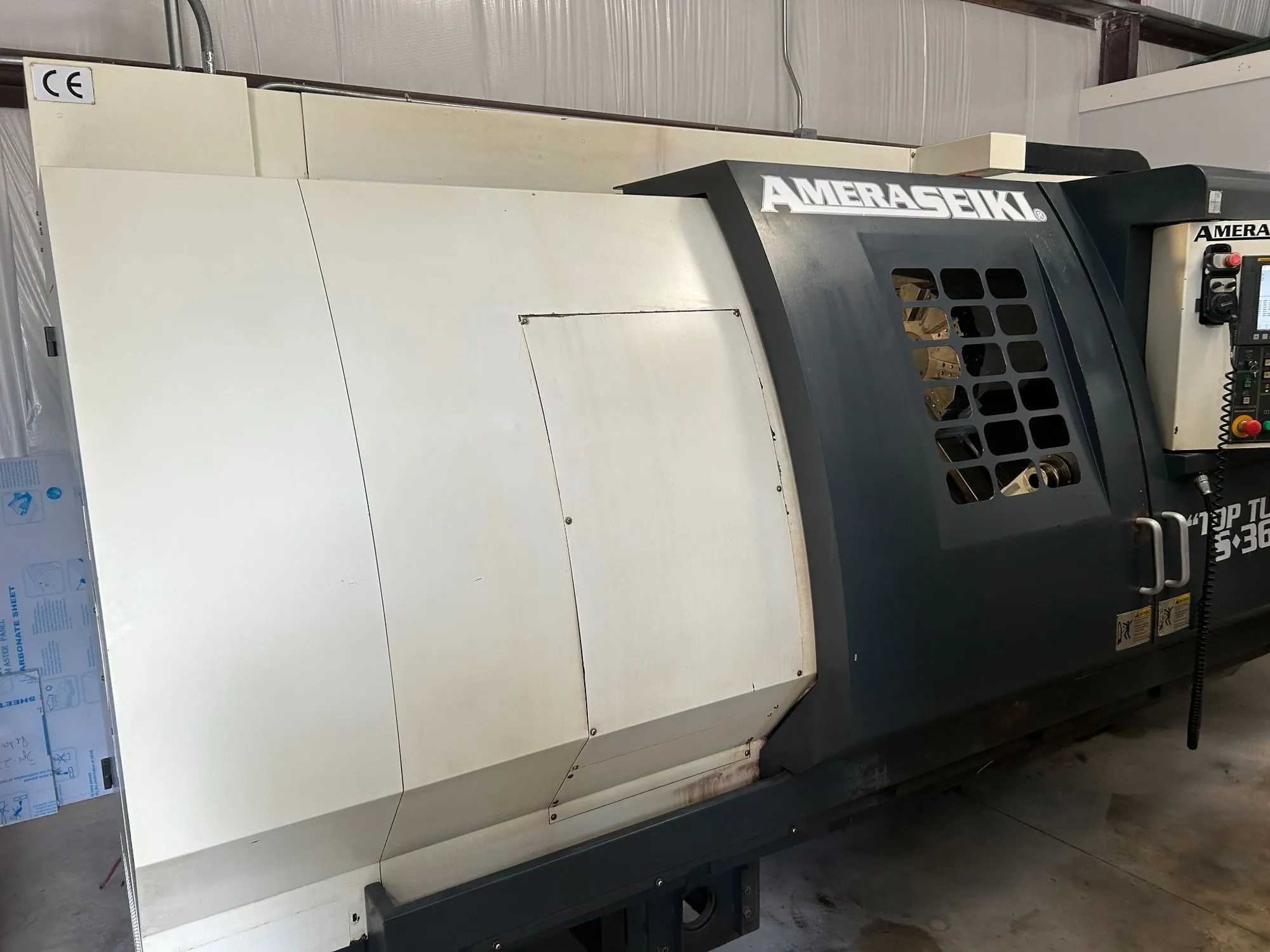 2018 AMERA SEIKI S-36L CNC LATHE 35HP, 19.6" DIA, 1200 RPM - 220V 3 PHASE - CNC LATHES