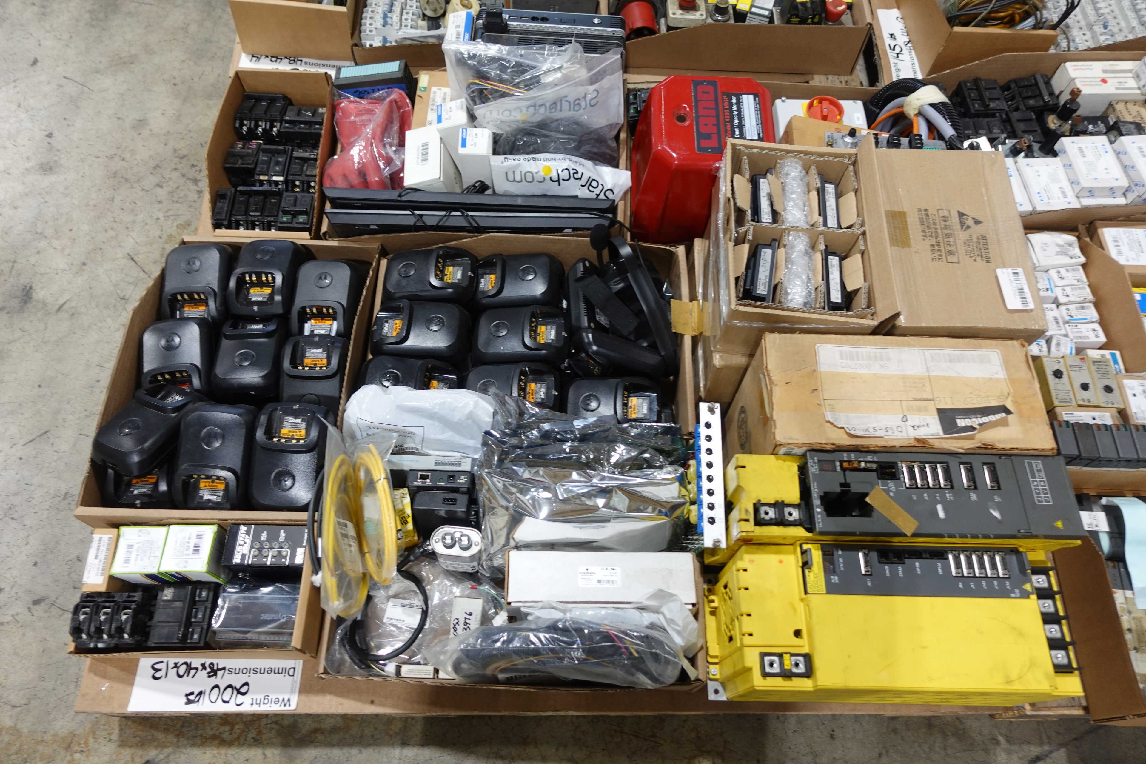 4 PALLETS OF ASSORTED AUTOMATION AND ELECTRICAL CONTROLS - AUTOMATION & CONTROLS
