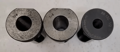 ROTARY TOOL HOLDER BUSHING SET OF 3 - VARIOUS SIZES (1 - 1/2, 2 – 3/4) - MACHINE TOOLING