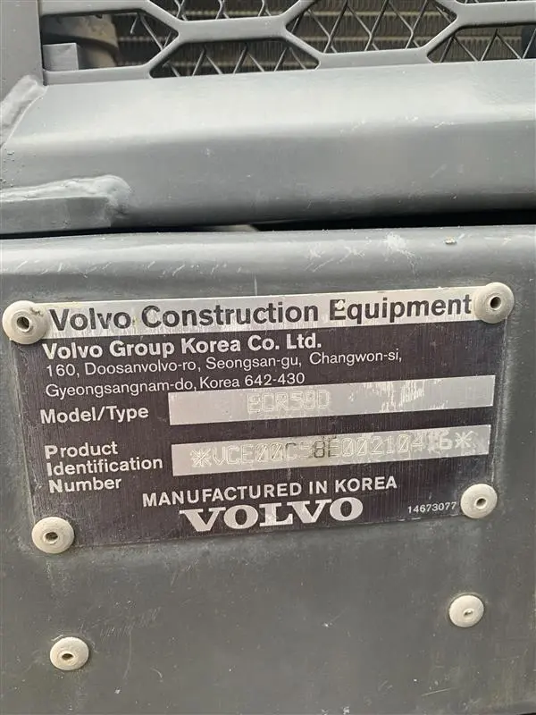 2016 VOLVO ECR58D MINI EXCAVATOR - undefined