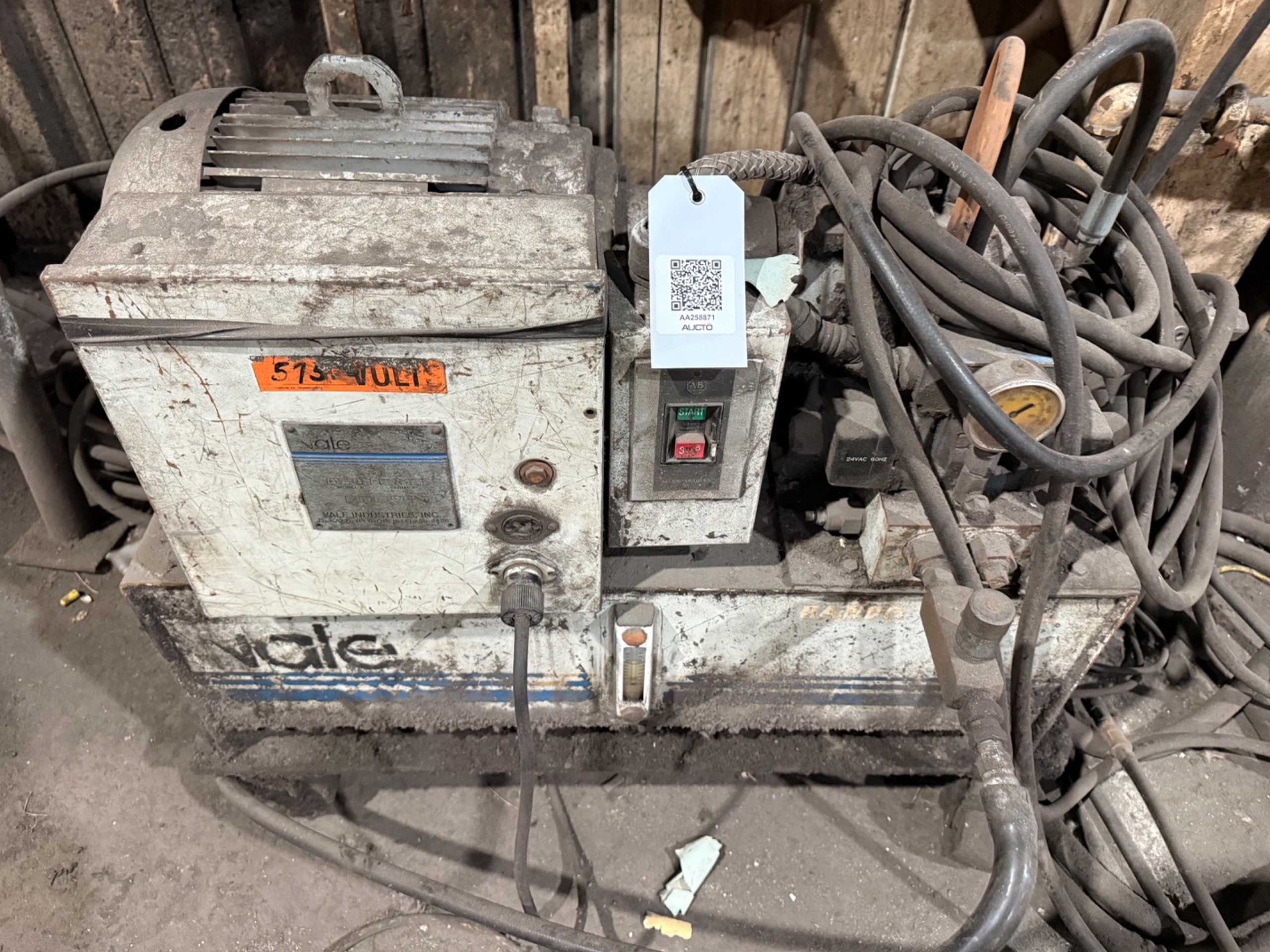 VALE INDUSTRIES D1501 HYDRAULIC POWER UNIT, 4,500 PSI - HYDRAULIC POWER UNIT