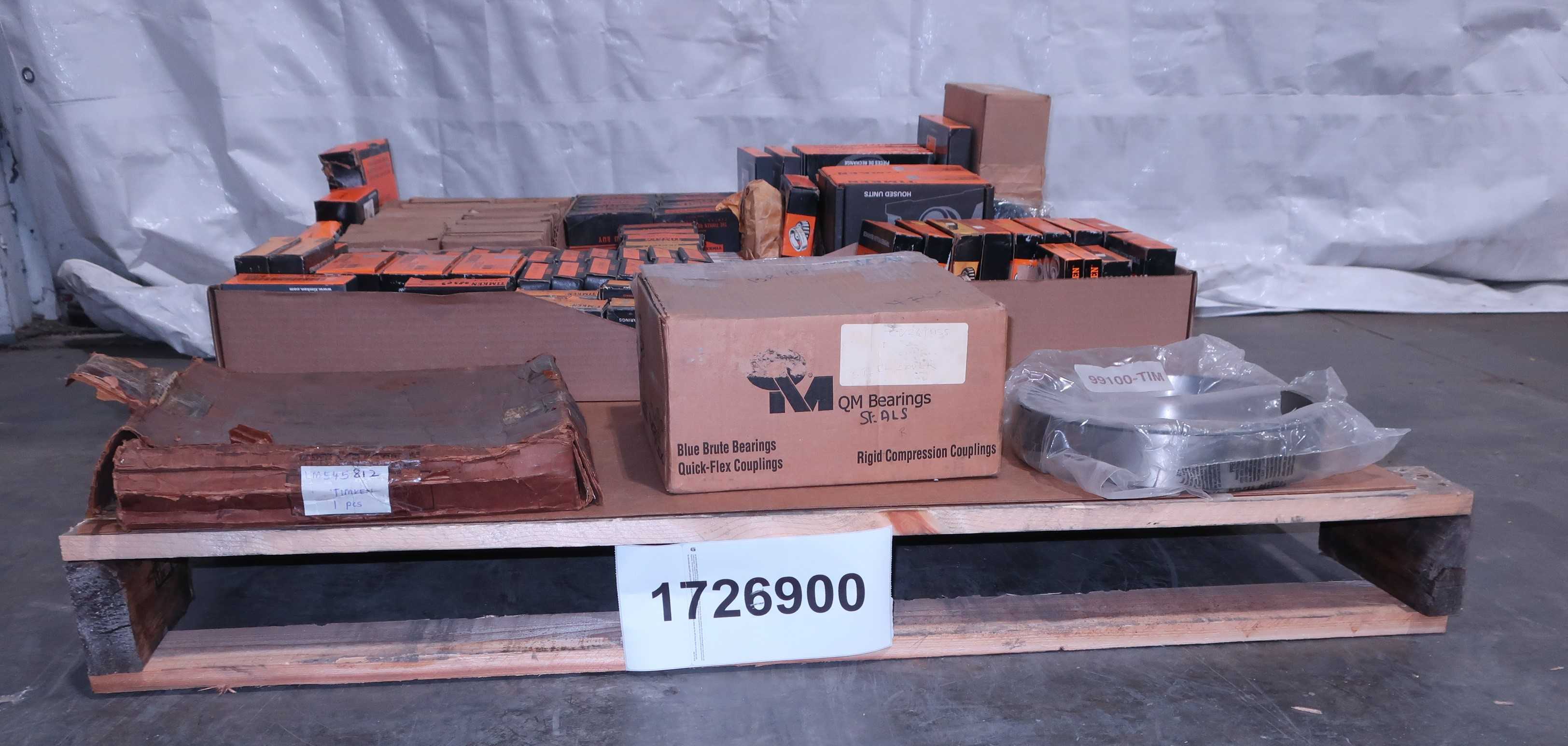 SKU 1726900 - PALLET OF ASSORTED TIMKEN BEARINGS AND PARTS
