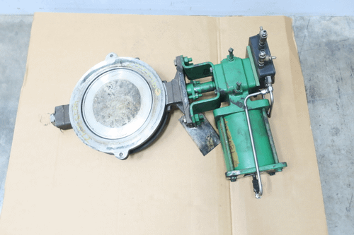 SKU 985707 - FISHER 8550 1066 SIZE 75 PNEUMATIC STAINLESS WAFER CONTROL VALVE 12IN 150 - CONTROL VALVE