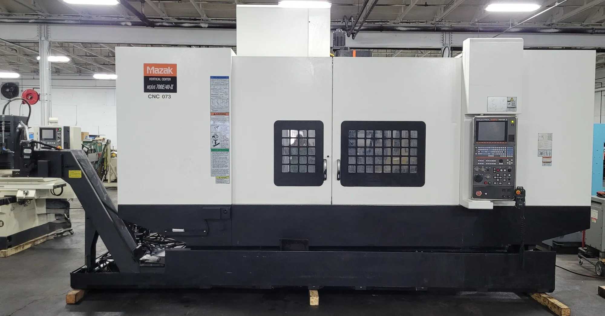 2016 MAZAK NEXUS VCN 700E/40-II 4-AXIS CNC MACHINING CENTER, 12K RPM, UPGRADED FEATURES - VERTICAL MACHINING CENTERS