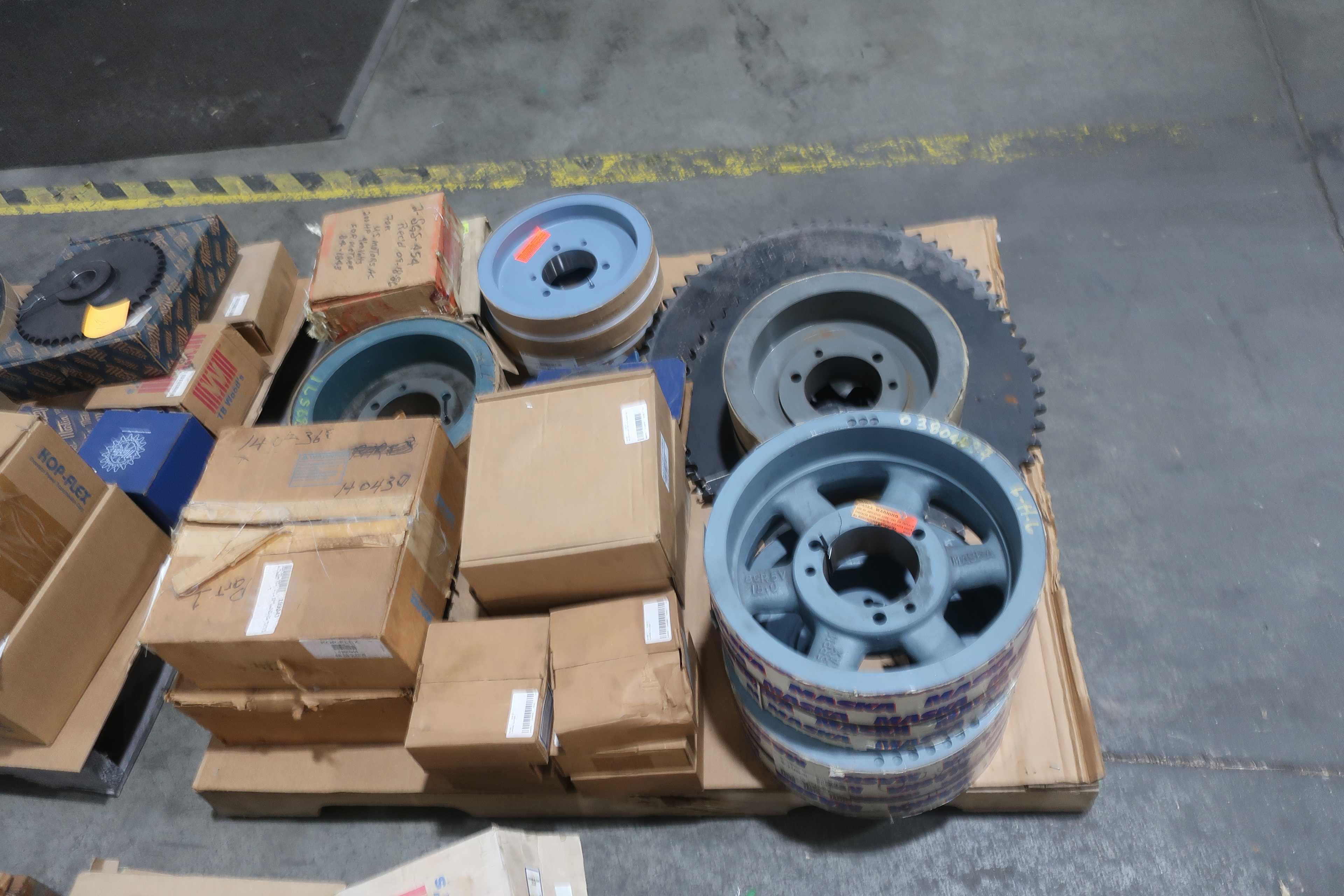 SKU 1757640 - 4 PALLETS OF ASSORTED POWER TRANSMISSION REPLACEMENT PARTS - POWER TRANSMISSION