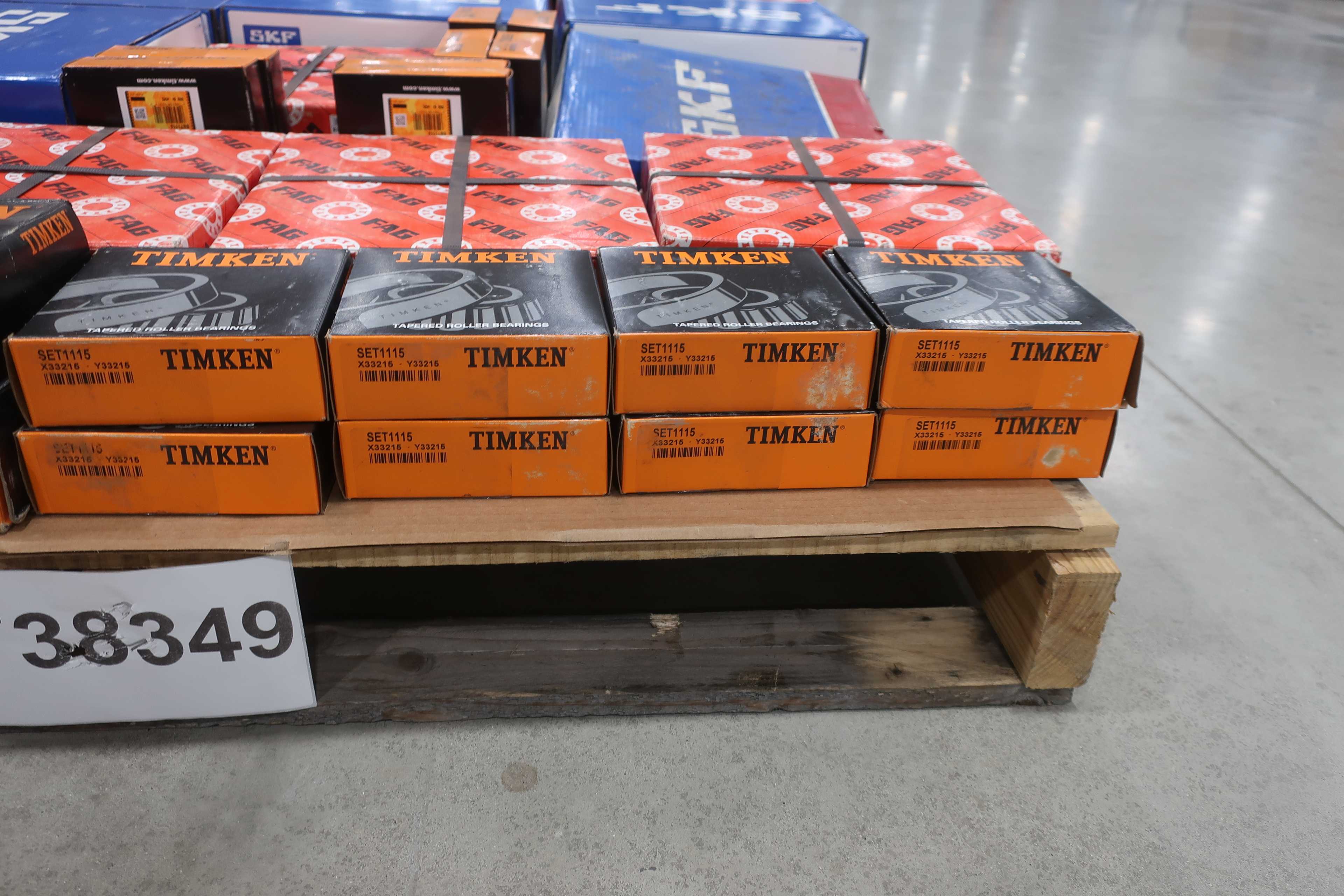 SKU 1738349 - PALLET OF ASSORTED ROLLER BEARINGS, SKF, FAG, TIMKEN - BEARINGS