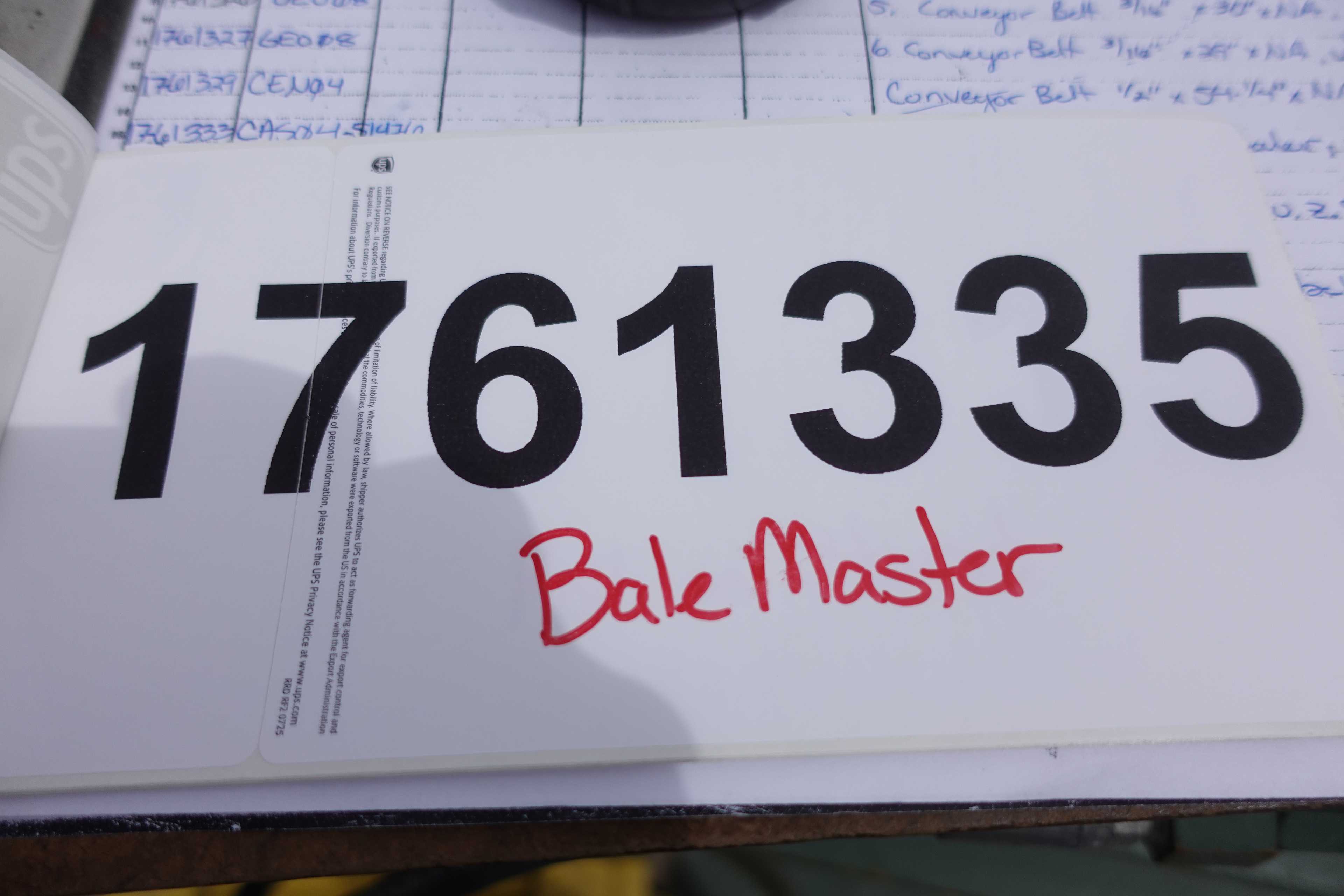 SKU 1761335 - BALE MASTER 254.AJPUZ9.Z.91.X BALER - HORIZONTAL BALER