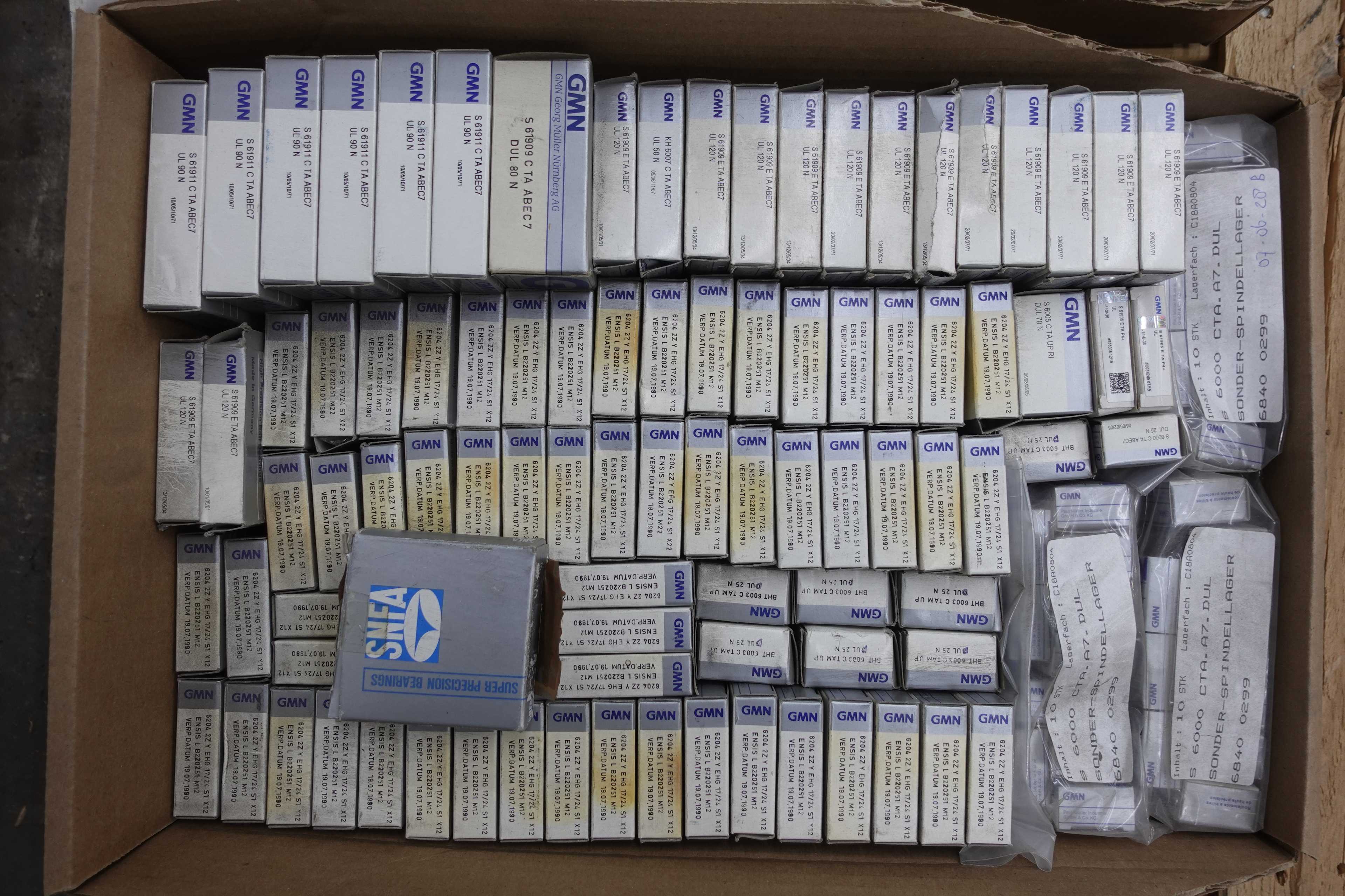 SKU 1724856 - LOT OF ASSORTED PRECISION BEARINGS - BEARINGS
