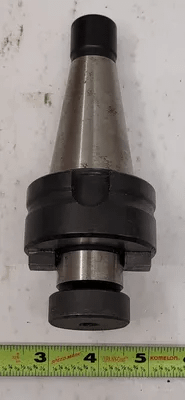 COLLIS SHELL END MILL HOLDER, CAT40 TAPER, 1-1/4" PILOT DIAMETER, NO 40 - MACHINE TOOLING