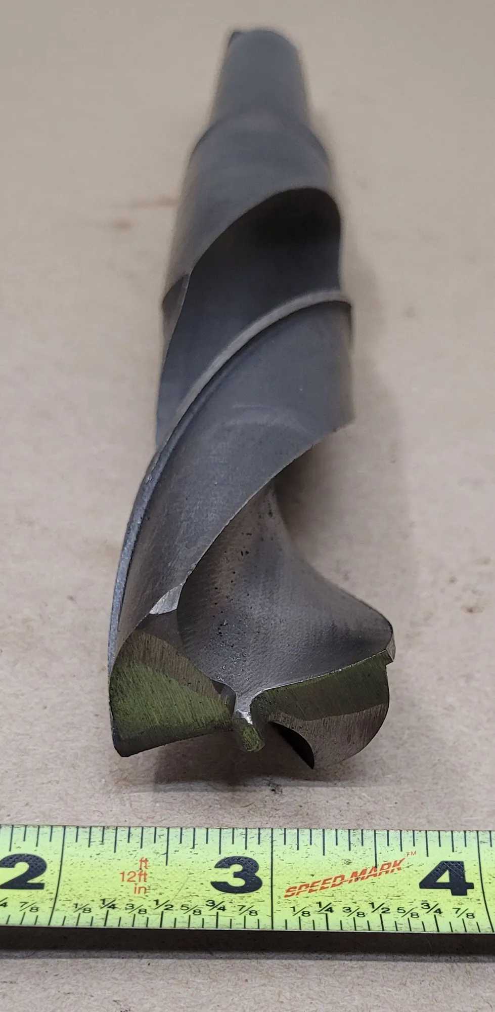 1-1/2" HSS TWIST DRILL, 4MT SHANK, 12.5" OAL, 6.5" FLUTE LENGTH, 2 FLUTES - MACHINE TOOLING