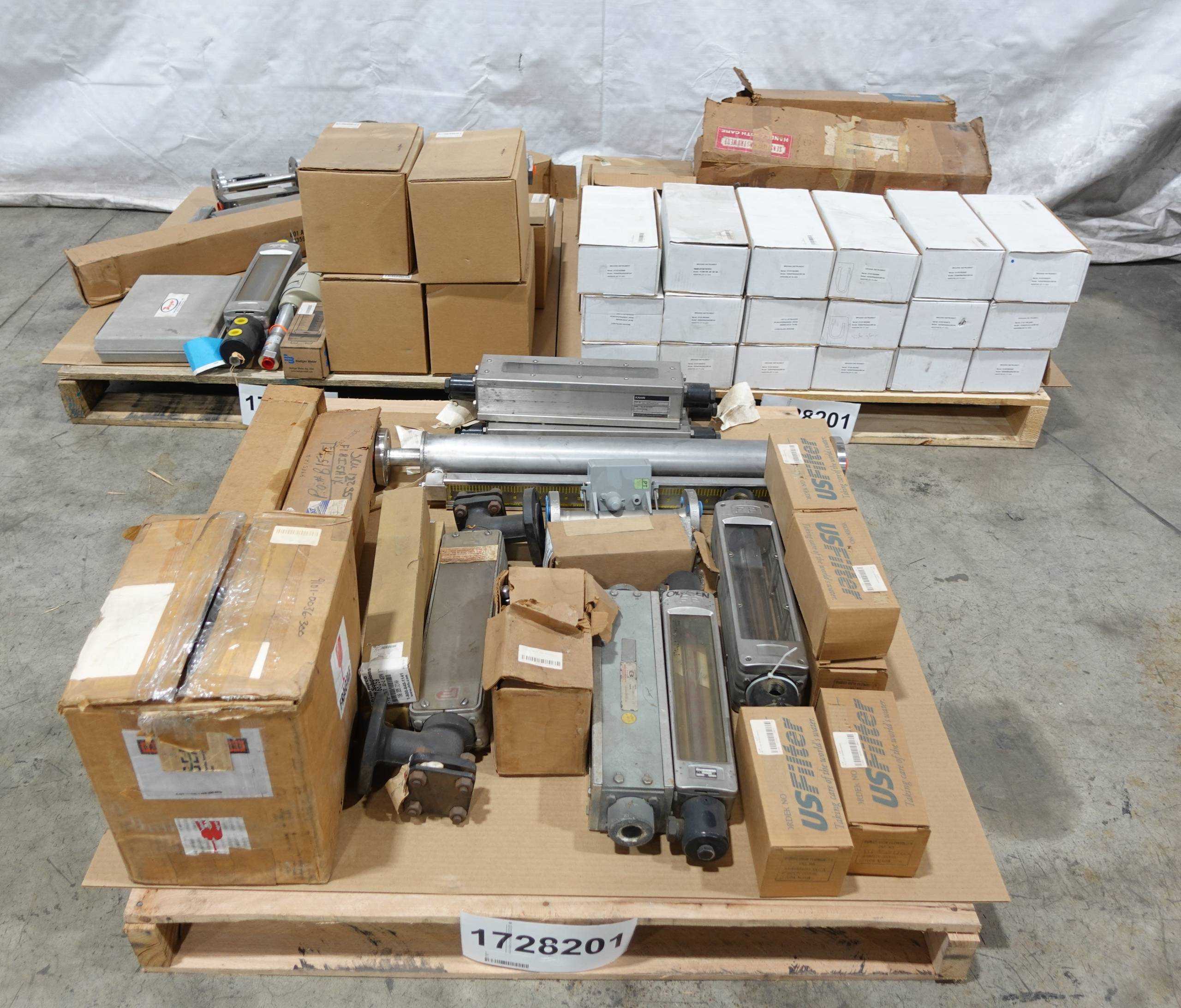 SKU 1728201 - 3 PALLETS OF ASSORTED FLOW METERS - FLOW METER