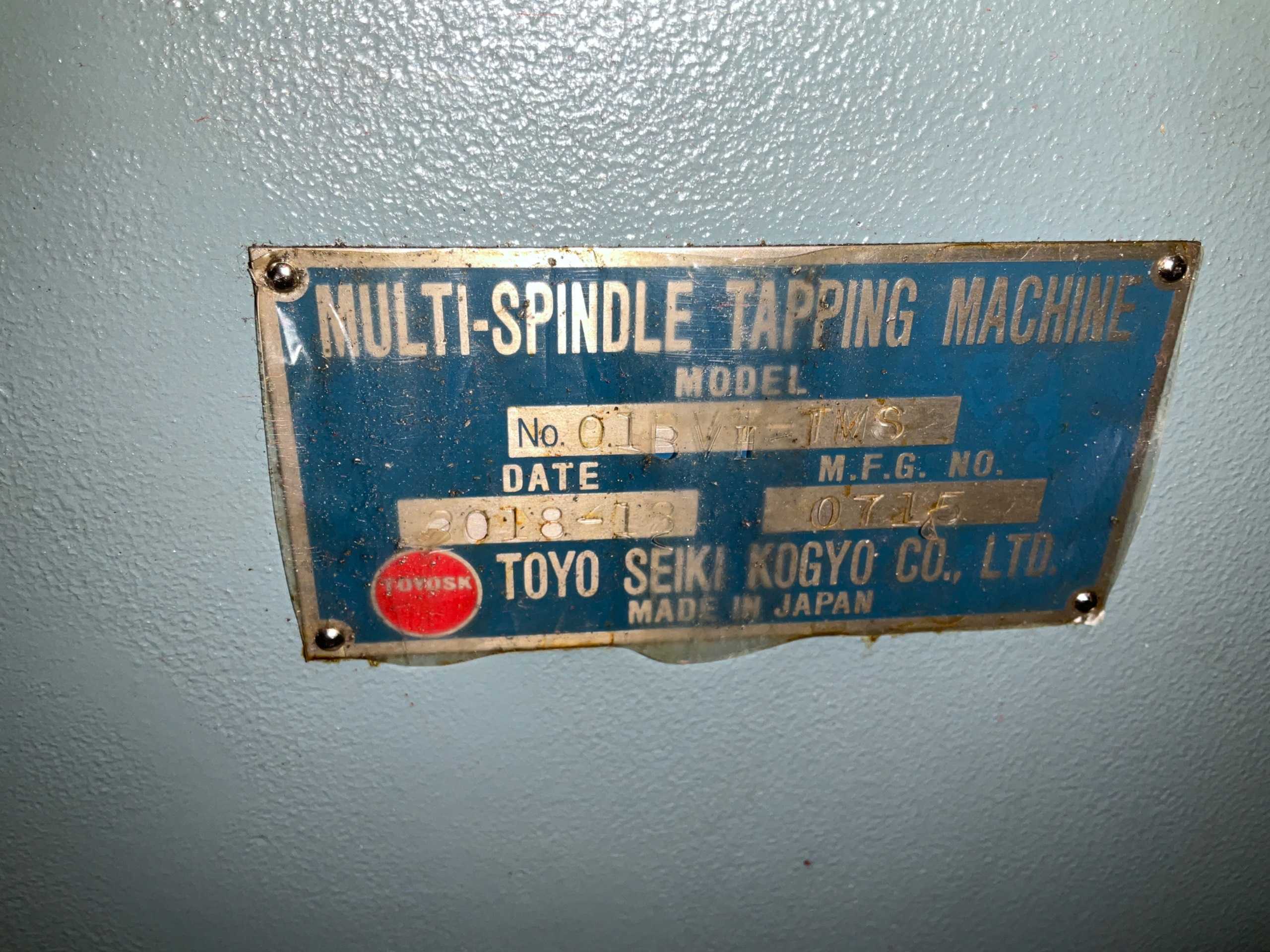 2018 TOYOSK 01BVI-TMS GANG TAPPING CENTER - CNC MACHINING CENTERS