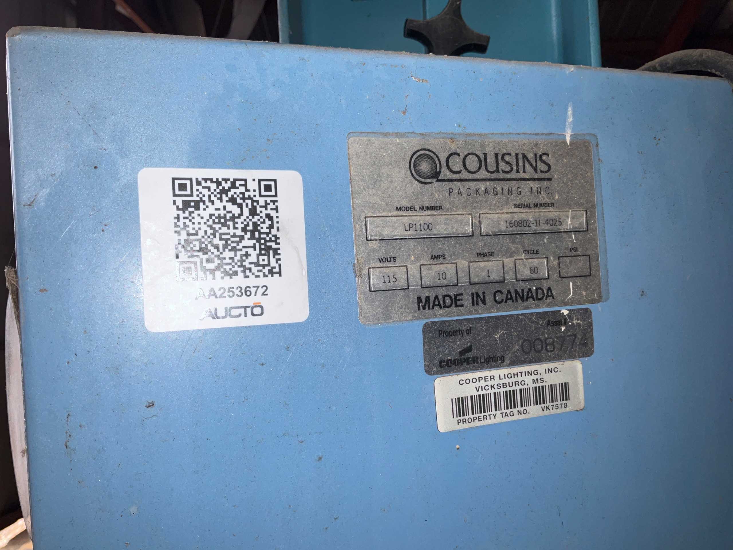 COUSINS LP1100 STRETCH WRAPPING MACHINE - PACKAGING