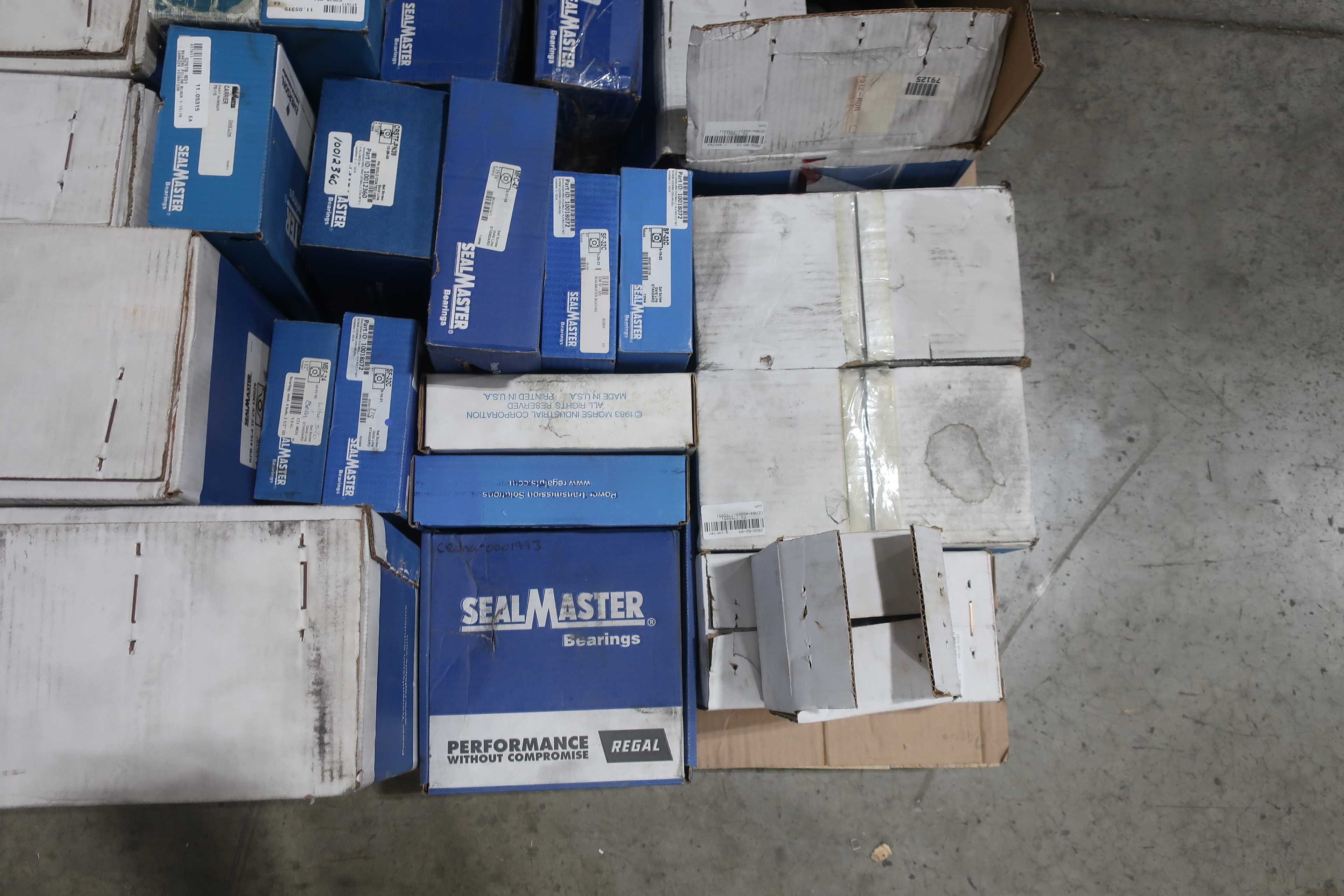 SKU 1749450 - PALLET OF ASSORTED SEAL-MASTER PILLOW BLOCK AND MOUNTED BEARINGS - BEARINGS