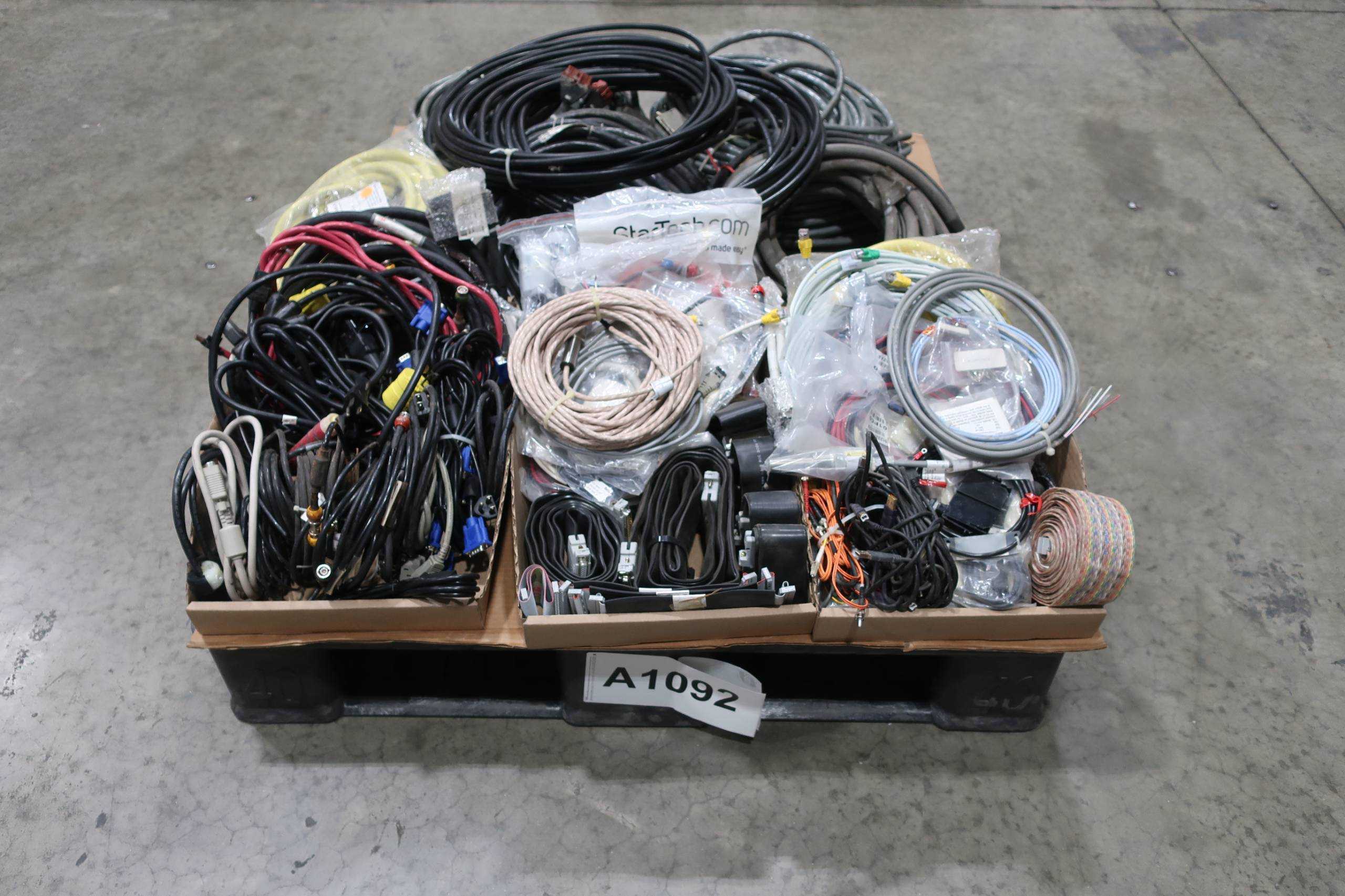 PALLET OF ASSORTED CORDSET CABLES - CORDSET CABLES
