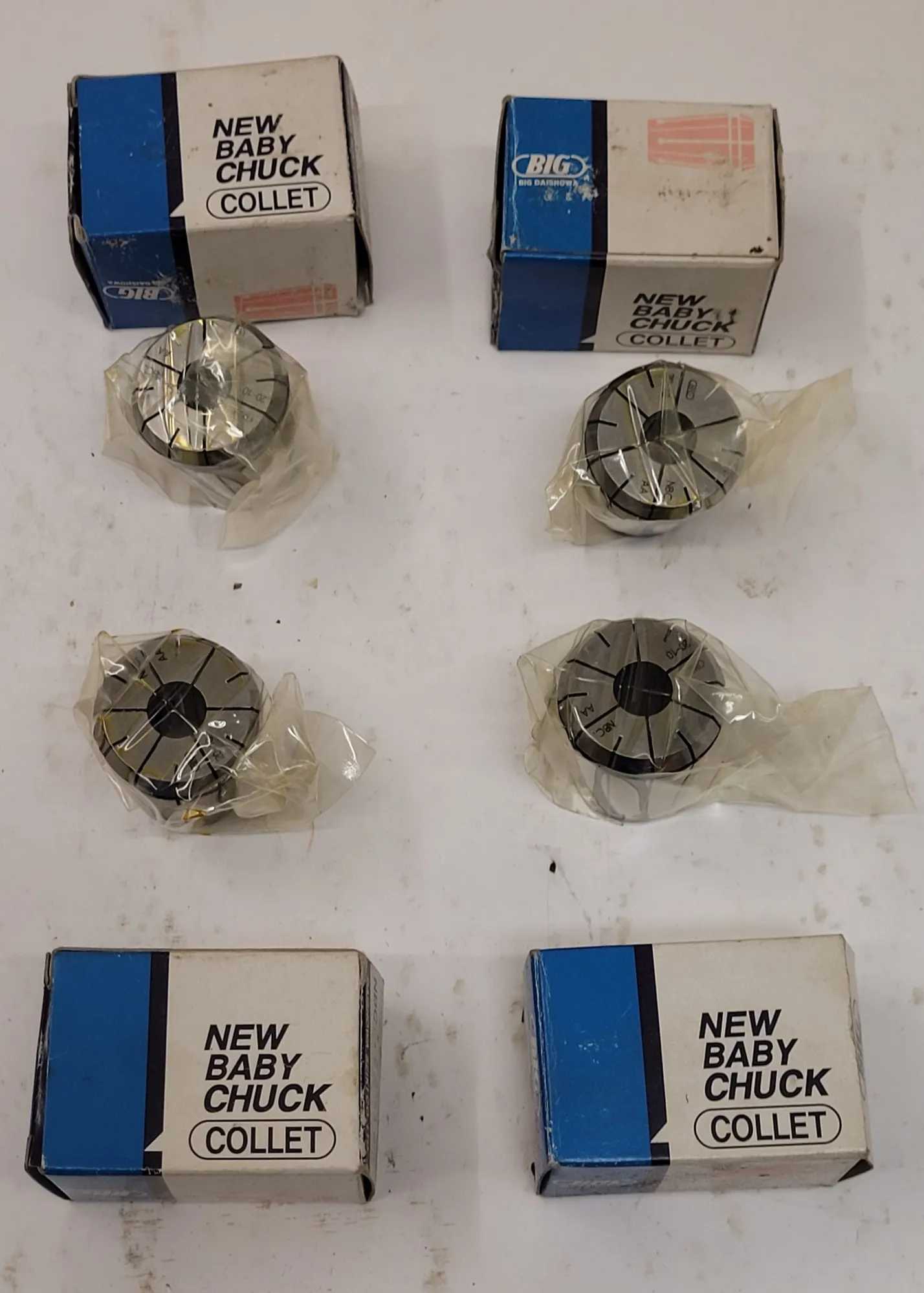 BIG DAISHOWA NBC 20-10 CLASS AA COLLETS - SET OF 4 - MACHINE TOOLING