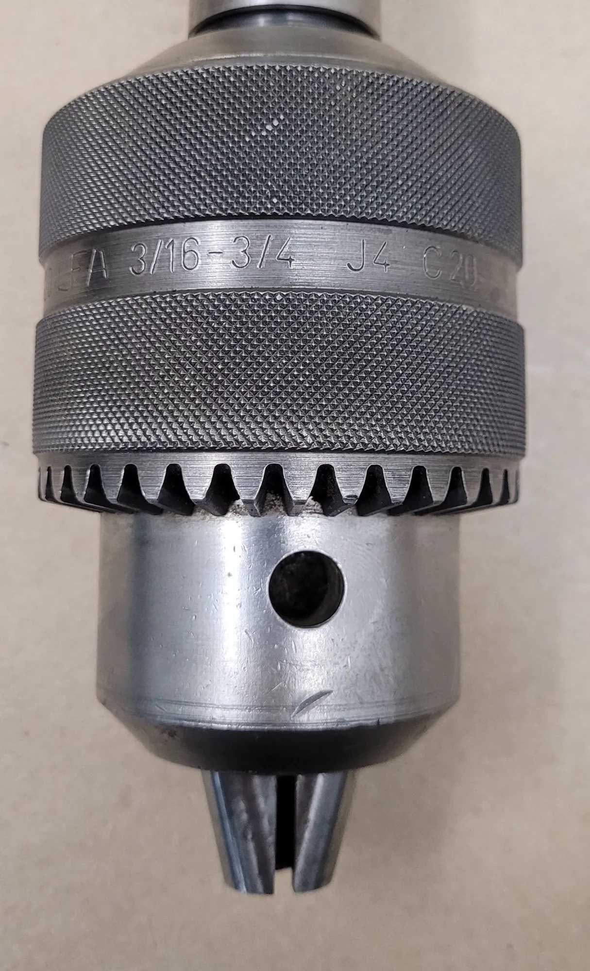 ROHM 215002 T&A KEYED BB DRILL CHUCK 4JT/4MT 3/16-3/4IN CAPACITY - MACHINE TOOLING
