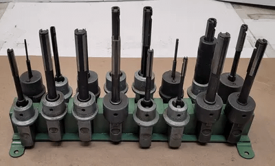 SUNNEN HONING MANDREL SET WITH RACK (SET OF 16 MANDRELS) - MACHINE TOOLING