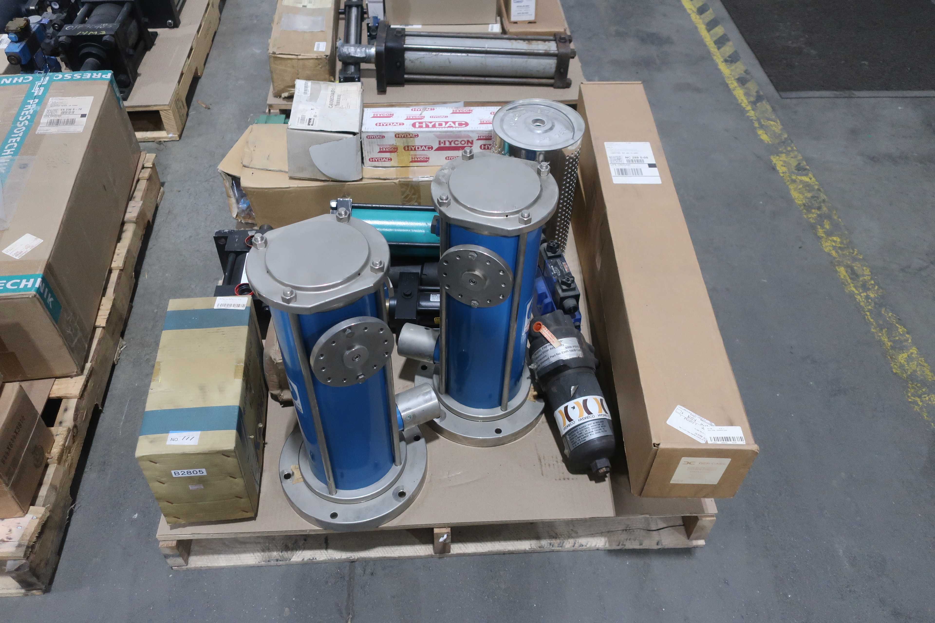SKU 1739342 - 4 PALLETS OF ASSORTED HYDRAULICS - HYDRAULIC PARTS
