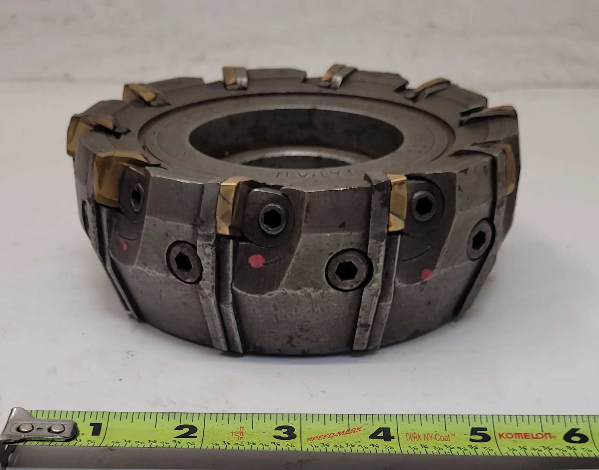 SUMITOMO SEC-MILL PGM06R - 6" DIA. 10 INSERT MILLING CUTTER, 2" ARBOR HOLE - MACHINE TOOLING