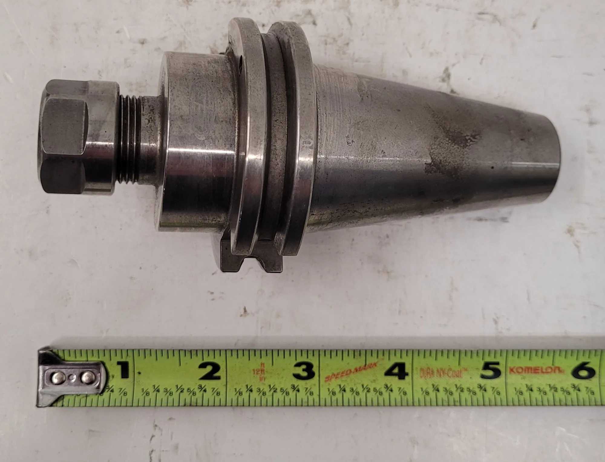 GS TOOLING CAT40 ER16-2.50" TOOL HOLDER, MATERIAL: STEEL, COOLANT THROUGH, PROJECTION: 2.50" - MACHINE TOOLING