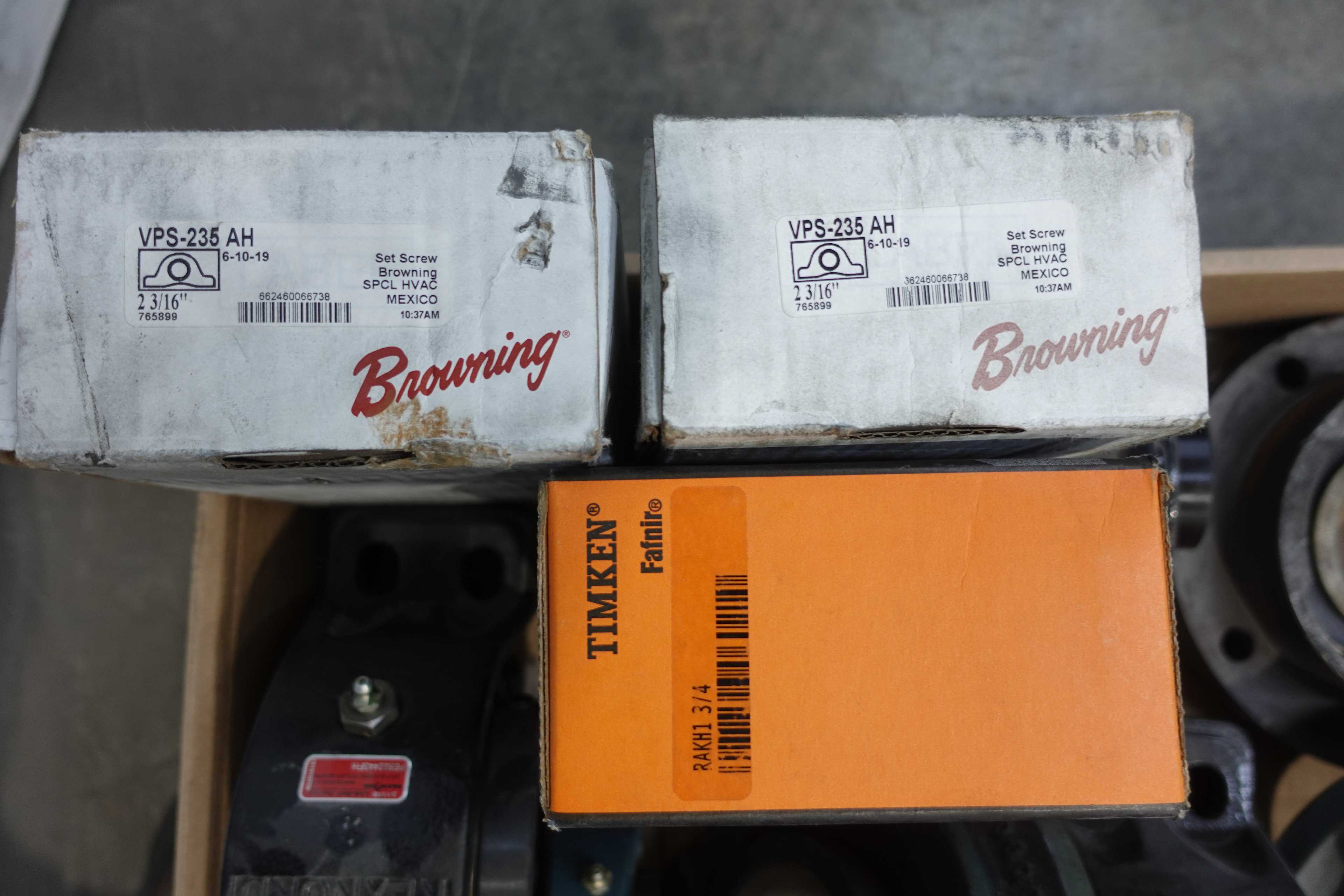 SKU 1748135 - PALLET OF ASSORTED PILLOW BLOCK, MOUNTED, INSERT, AND FLANGE BEARINGS - BEARINGS