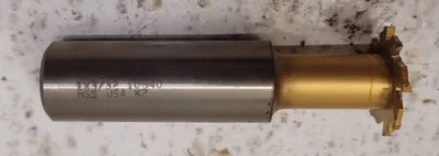 NIAGARA CUTTER TIN COATED T SLOT CUTTER TS-3206 - 3/4" SHANK X 3/32" WIDTH - MACHINE TOOLING