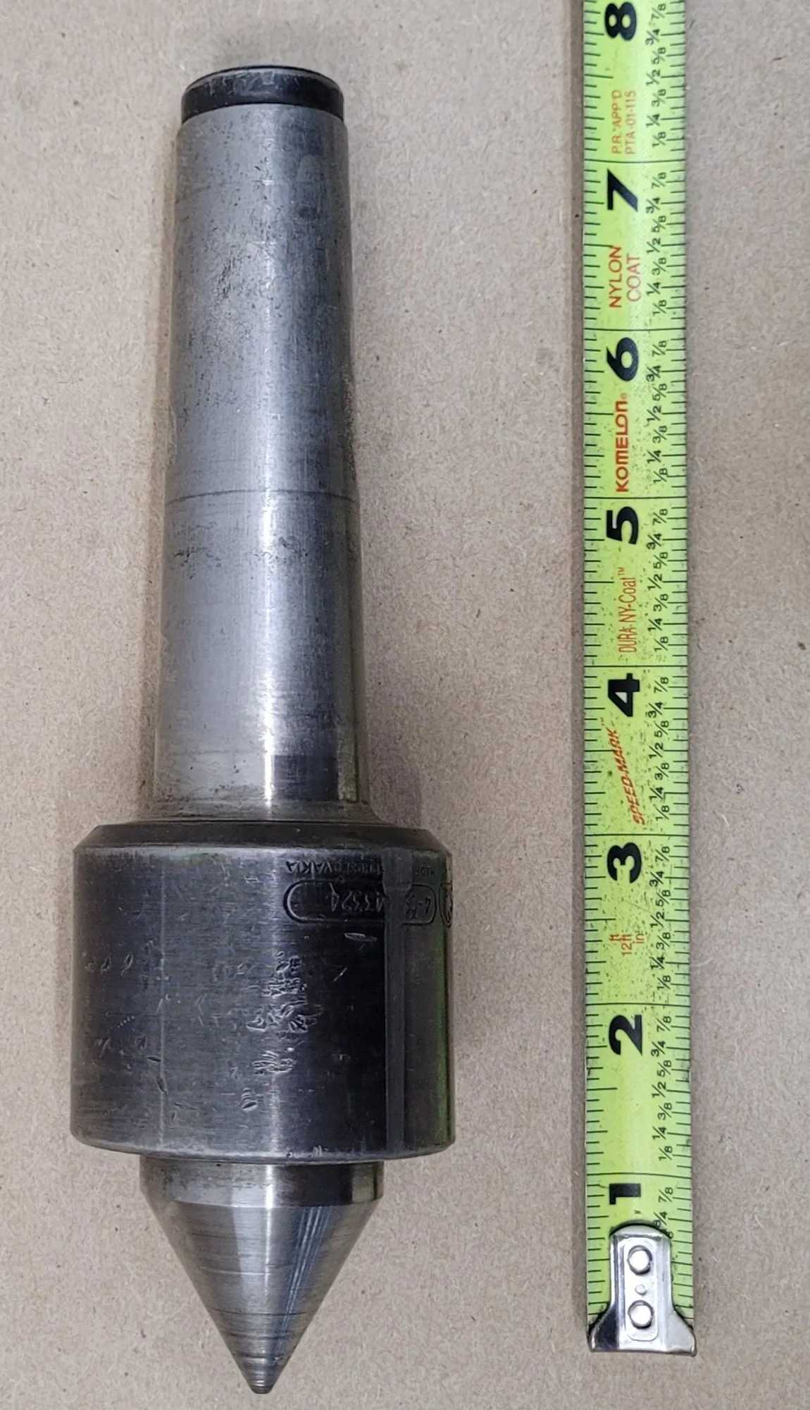 SKODA CSN 243324 LIVE CENTER, 4MT, 60 DEGREE, 2-3/16" BODY DIA, 7-1/2" LENGTH, 4000 RPM - MACHINE TOOLING