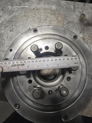 BUCK 12 INCH 3 JAW LATHE CHUCK WITH D1-6 MOUNT AND 3.25 THRU HOLE - MACHINE TOOLING
