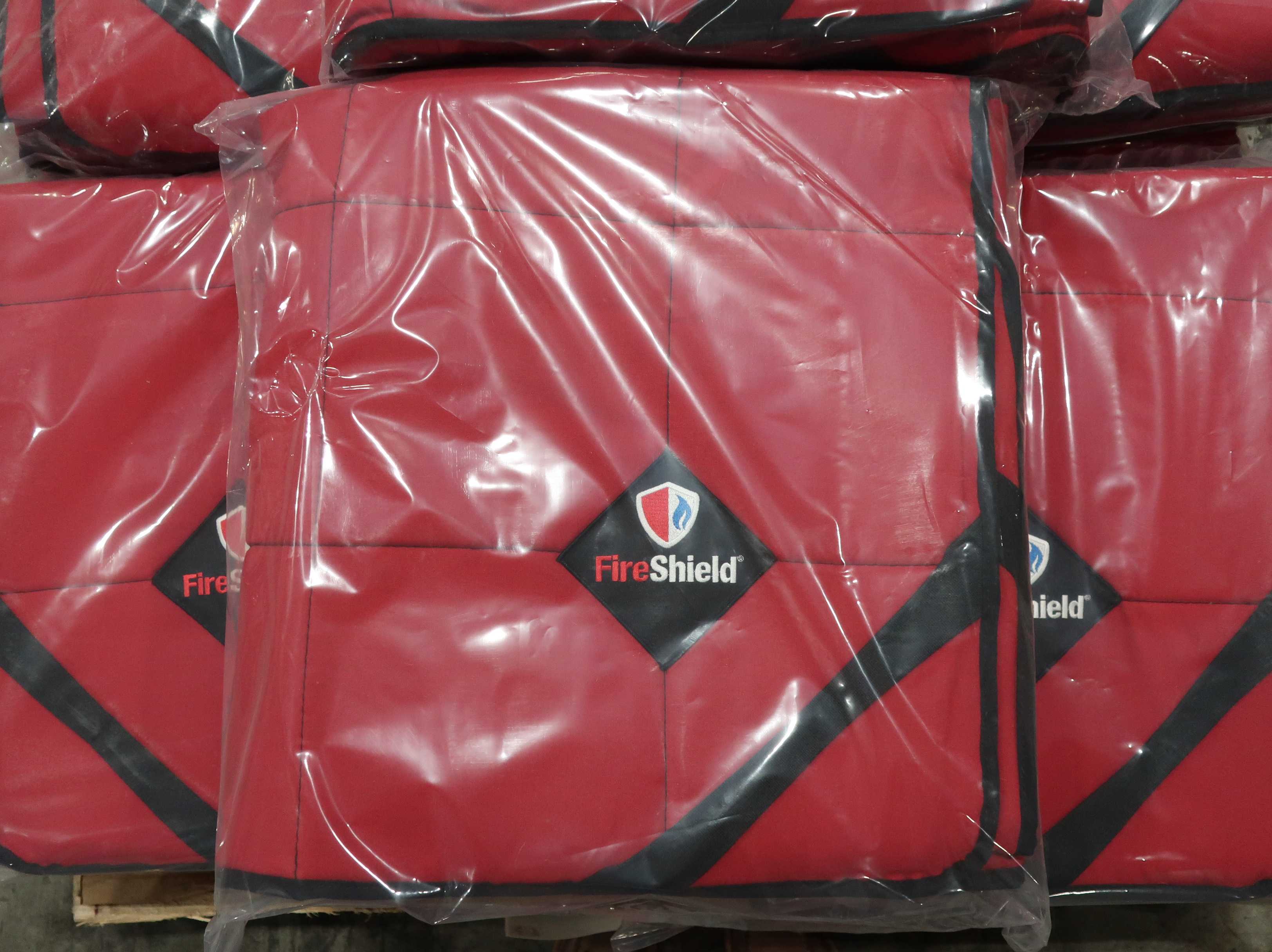 SKU 1775866 - LOT OF 10 FIRESHIELD BLANKETS - SAFETY EQUIPMENT
