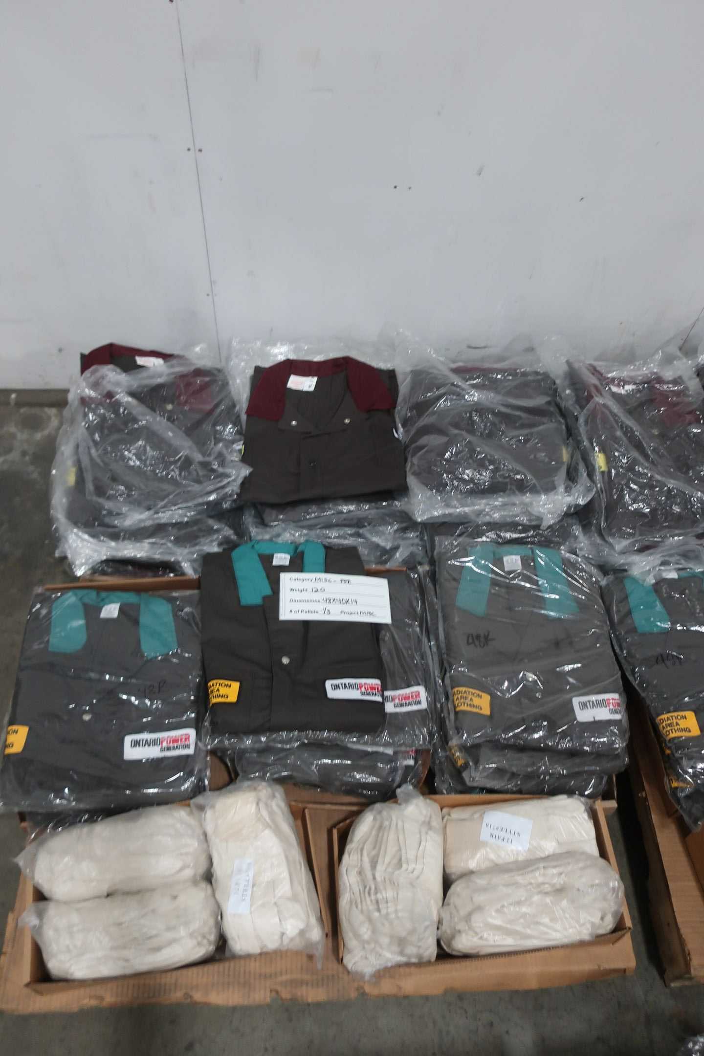 3 PALLETS OF ASSORTED PPE - PPE
