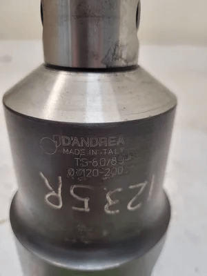D'ANDREA MB TS 80/80 BORING HEAD, 120MM TO 200MM RANGE, STEEL, COOLANT THROUGH - MACHINE TOOLING